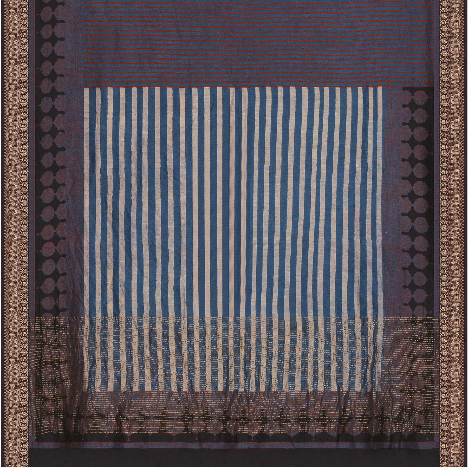 Vraj Bhoomi Chanderi Silk Sari 25-025-HS002-00015 - Full View