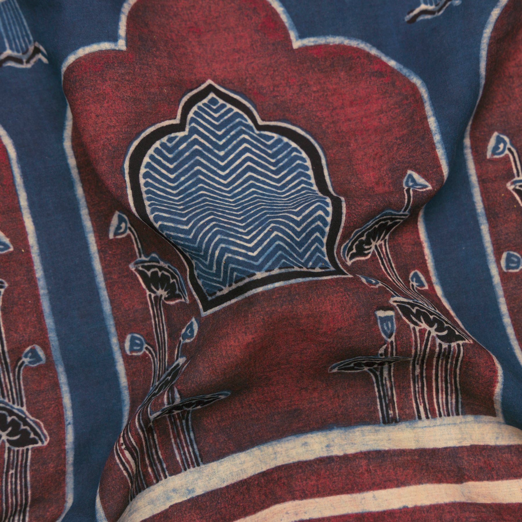 Vraj Bhoomi Cotton Sari 25-025-HS003-00024 - Fabric View