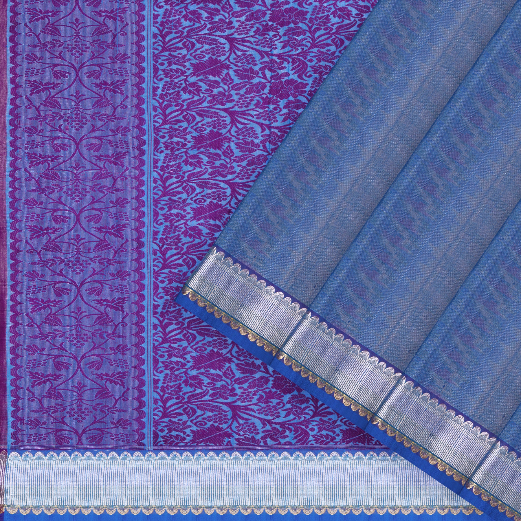 Erisri Ikat Silk Sari 25-027-HS002-00145 - Cover View