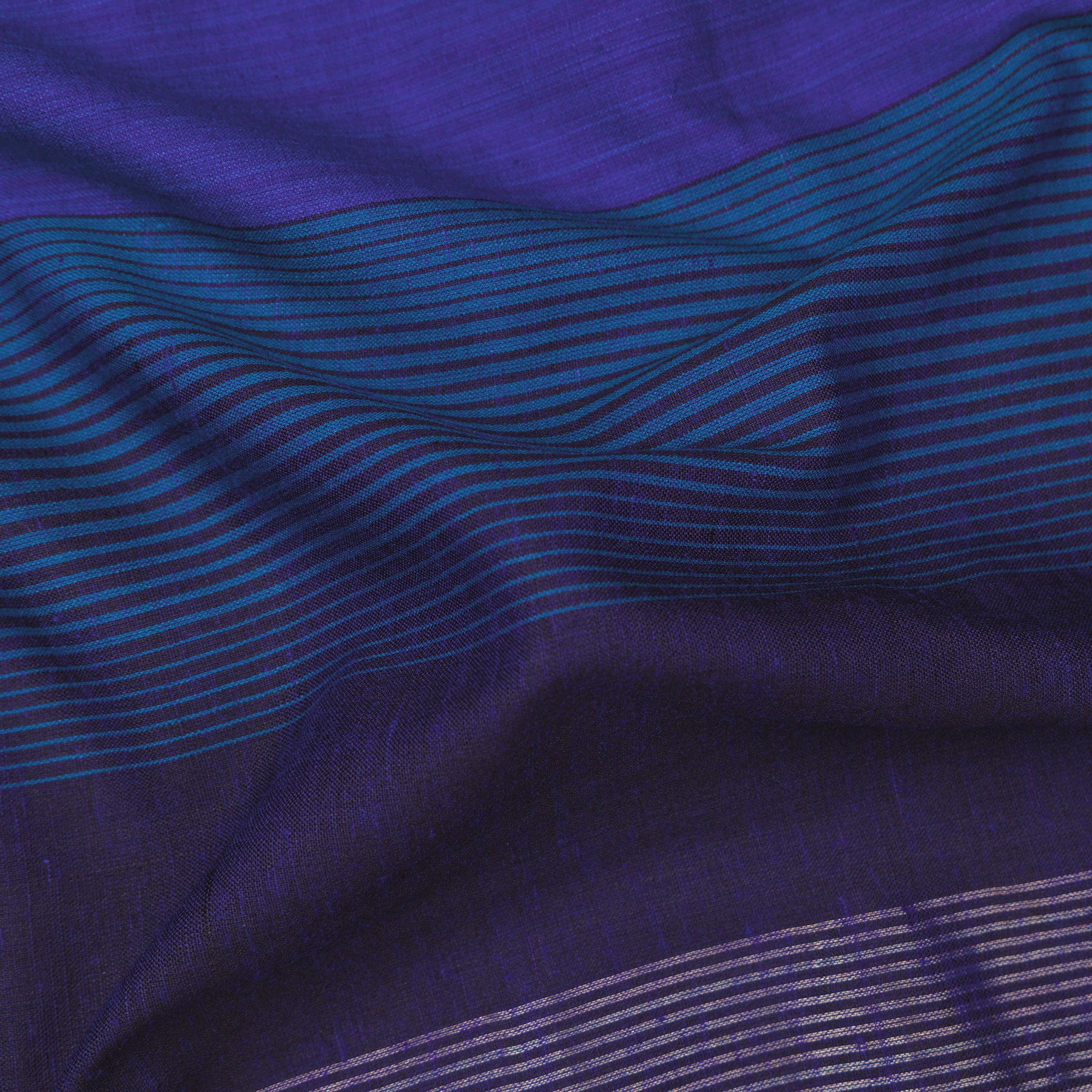 Erisri Jamdani Silk Sari 25-027-HS002-00150 - Fabric View