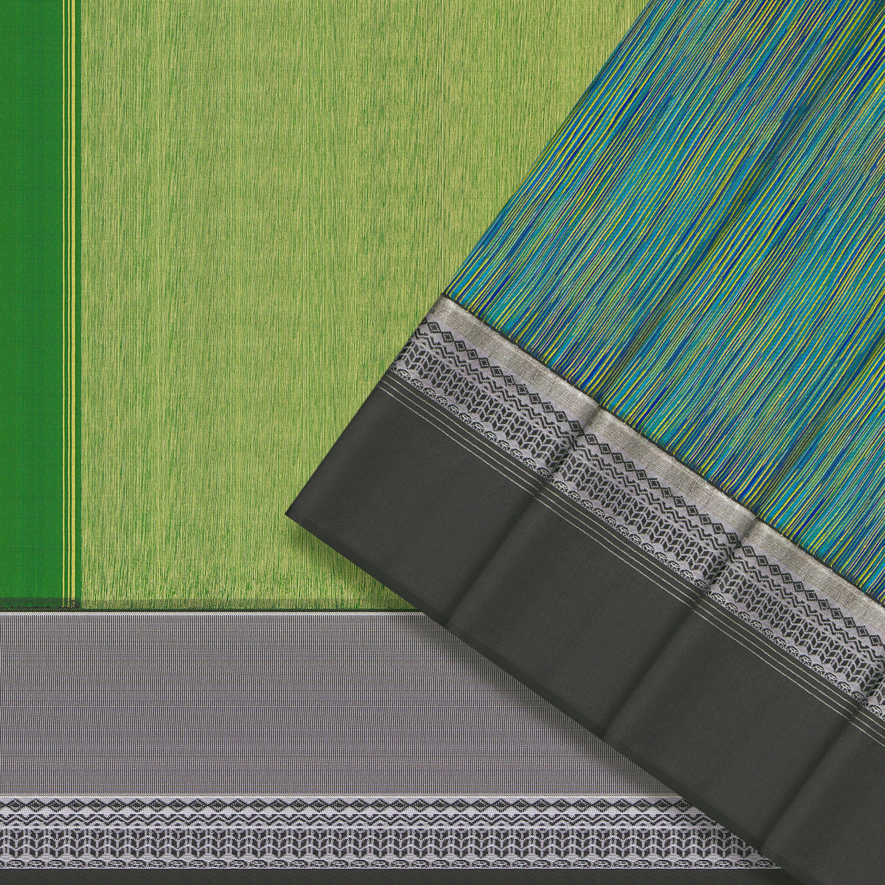 Erisri Ikat Silk Sari 25-027-HS002-00158 - Cover View