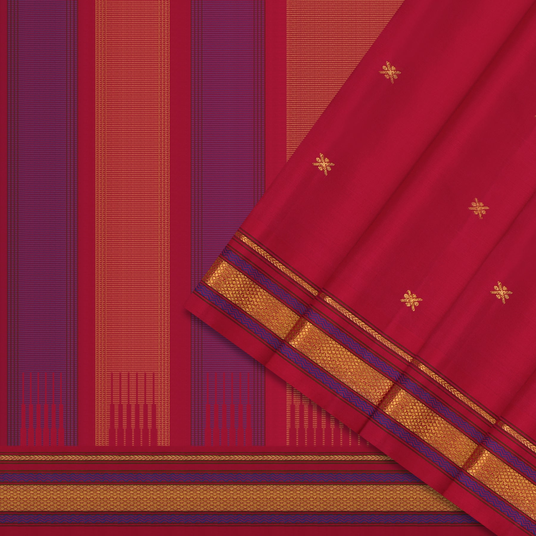 Kanakavalli Kanjivaram Silk Sari 25-040-HS001-00197 - Cover View
