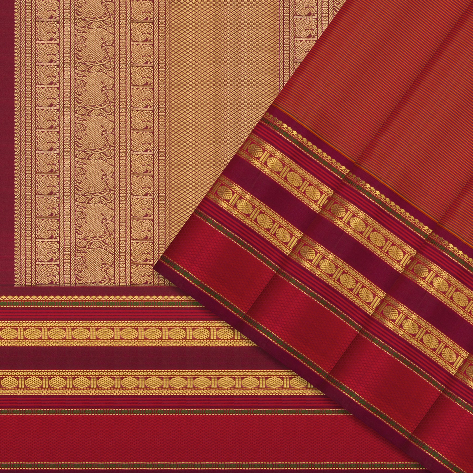 Kanakavalli Kanjivaram Silk Sari 25-040-HS001-00232 - Cover View