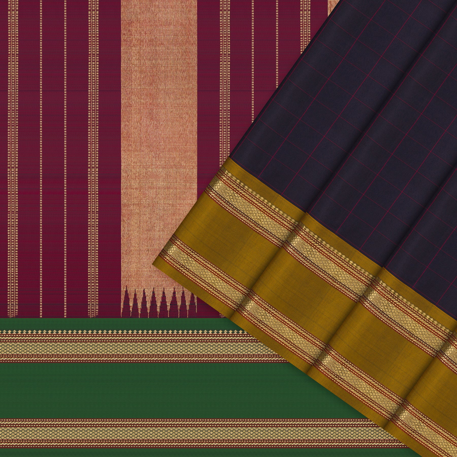 Kanakavalli Kanjivaram Silk Sari 25-040-HS001-03144 - Cover View
