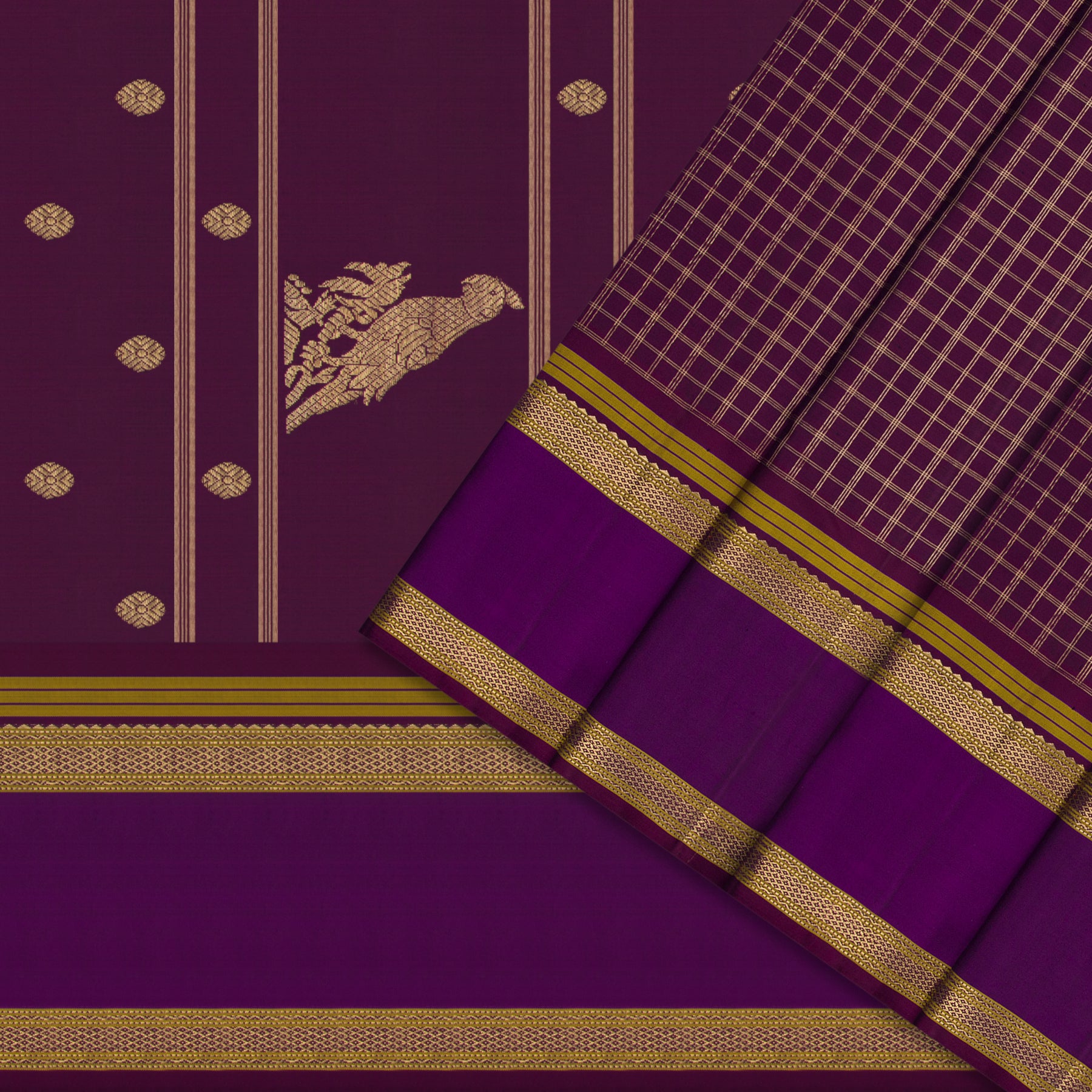 Kanakavalli Kanjivaram Silk Sari 25-040-HS001-04125 - Cover View