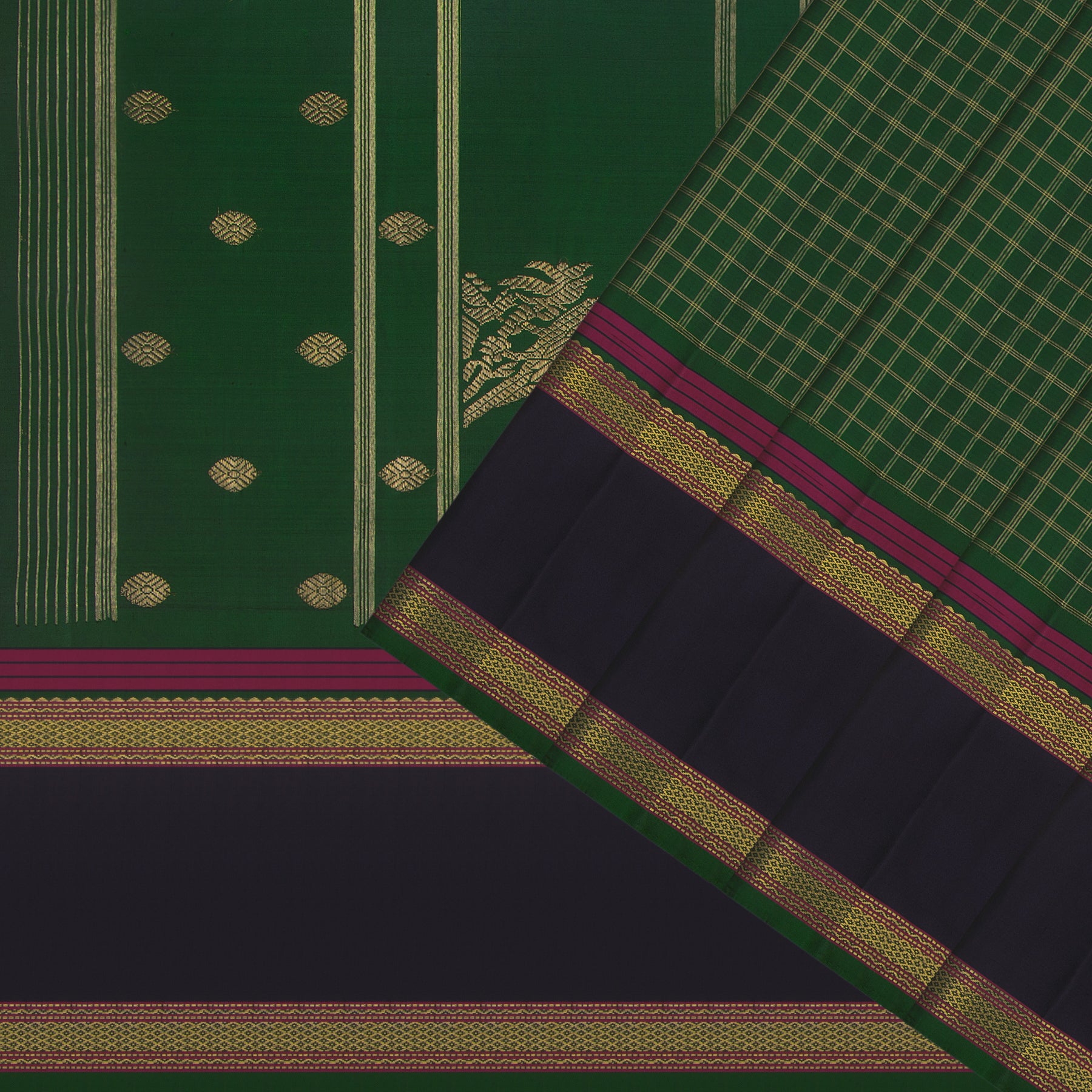 Kanakavalli Kanjivaram Silk Sari 25-040-HS001-04518 - Cover View