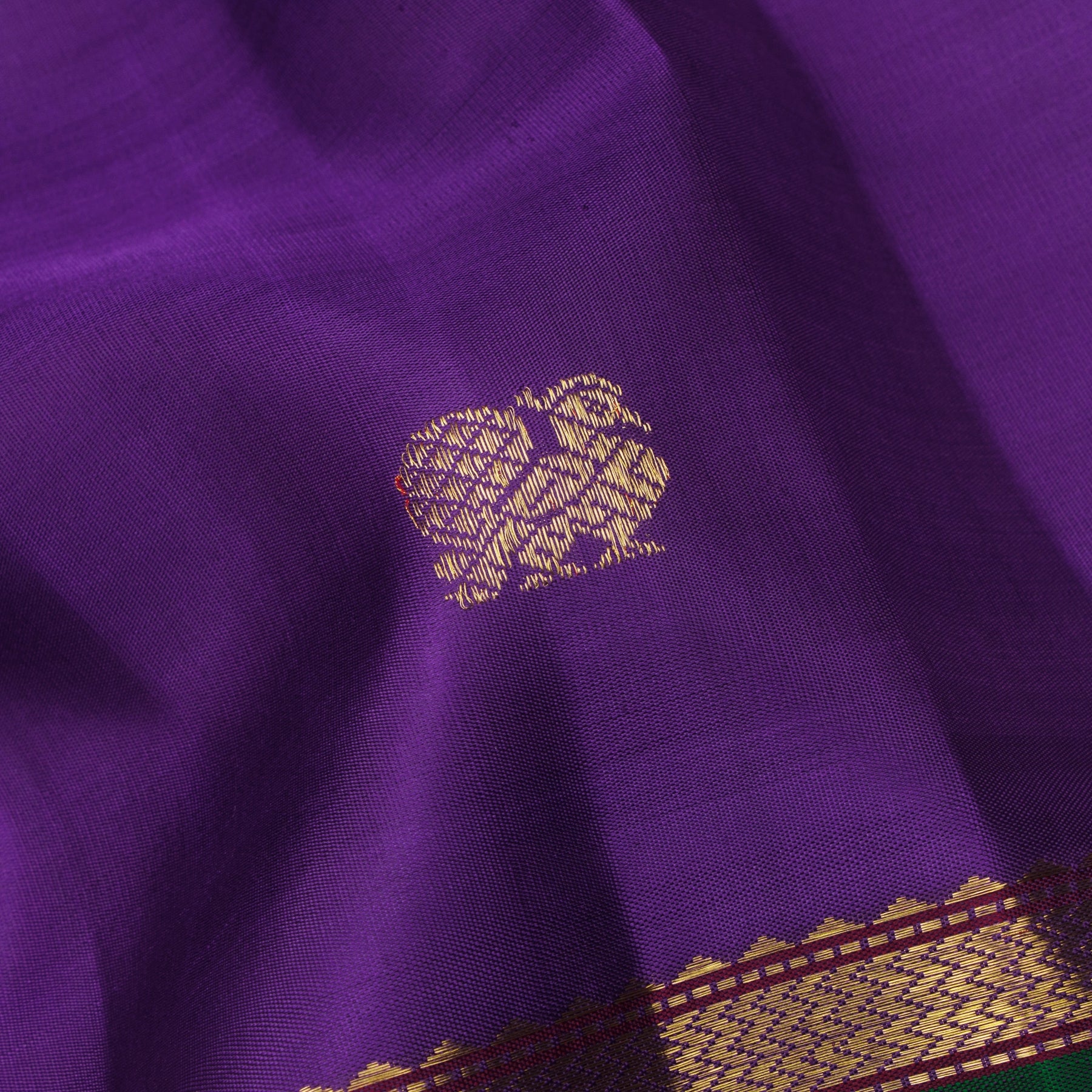 Kanakavalli Kanjivaram Silk Sari 25-040-HS001-04836 - Fabric View