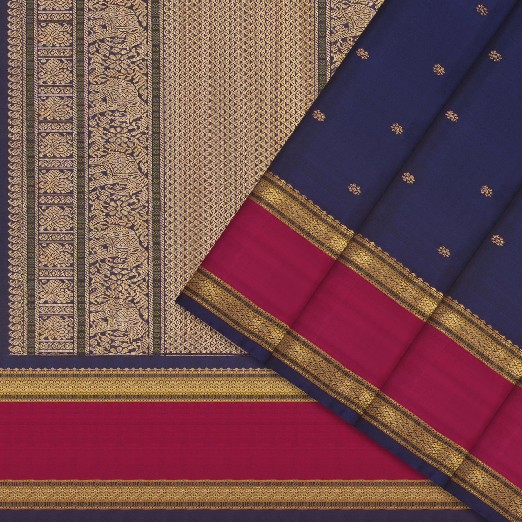 Kanakavalli Kanjivaram Silk Sari 25-040-HS001-04886 - Cover View