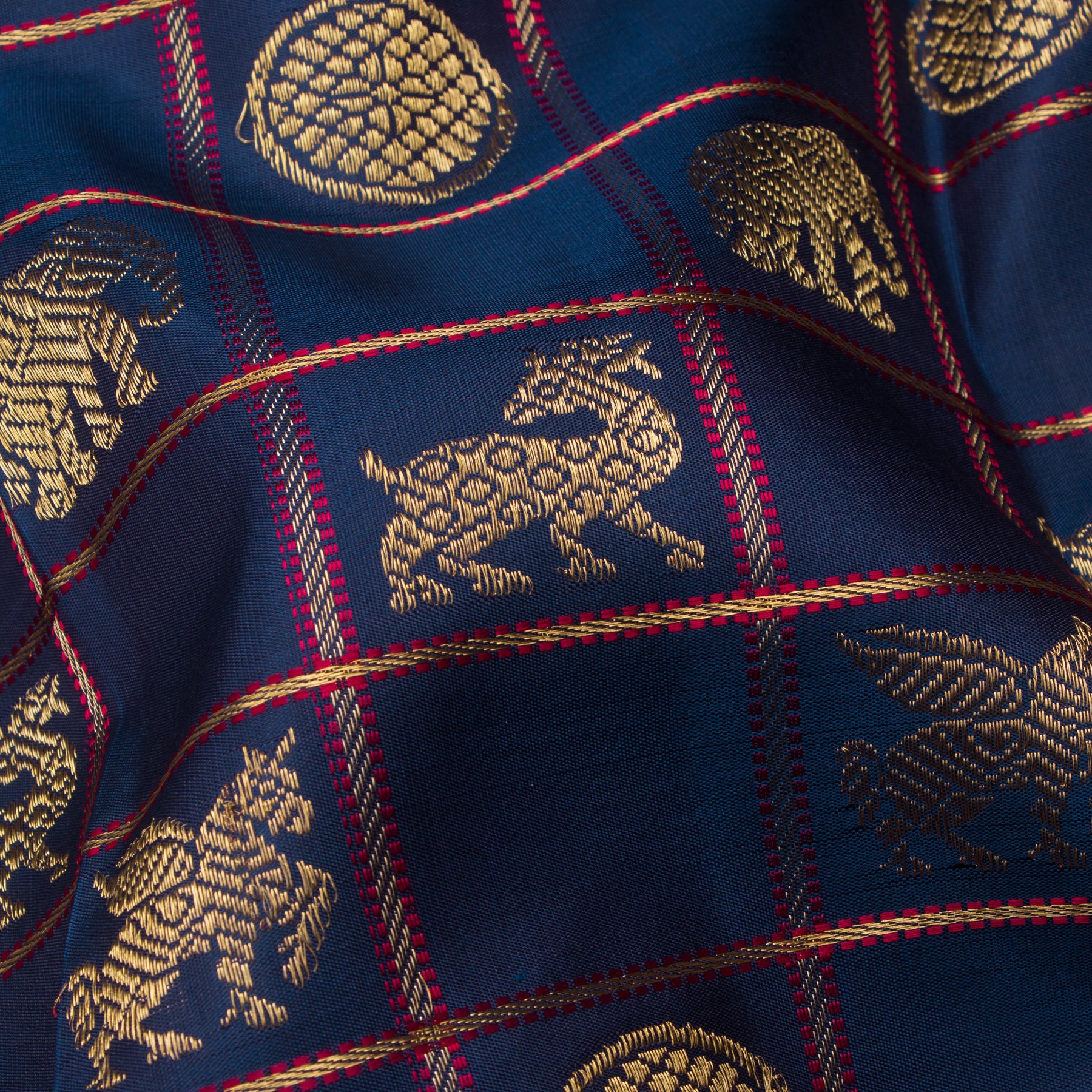Kanakavalli Kanjivaram Silk Sari 25-040-HS001-05425 - Fabric View