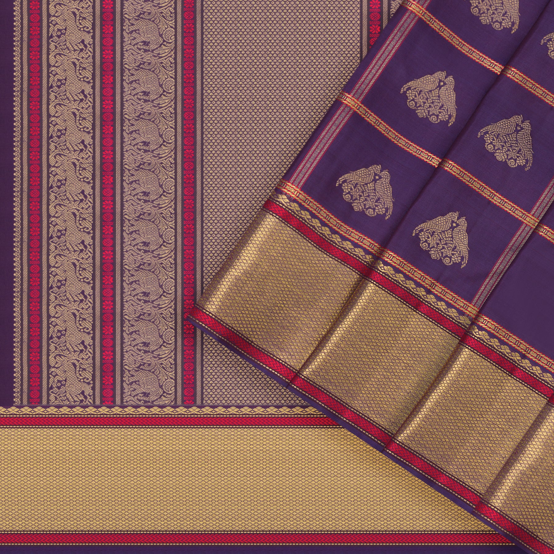 Kanakavalli Kanjivaram Silk Sari 25-040-HS001-07828 - Cover View