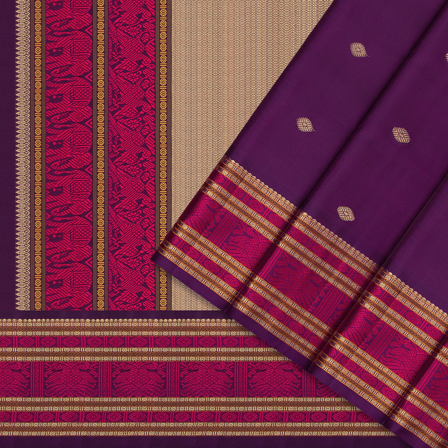 Kanakavalli Kanjivaram Silk Sari 25-040-HS001-09058 - Cover View