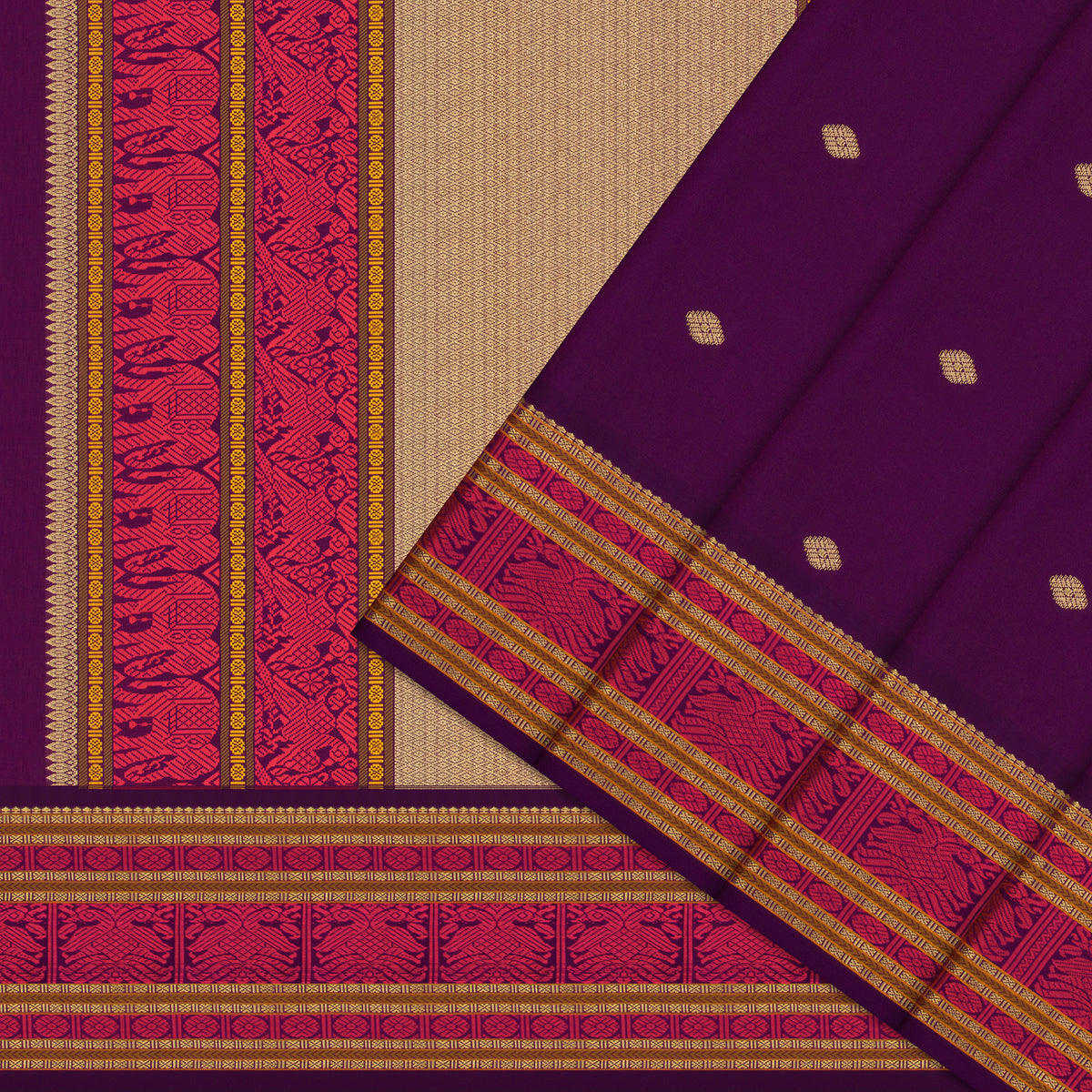 Kanakavalli Kanjivaram Silk Sari 25-040-HS001-09058 - Cover View