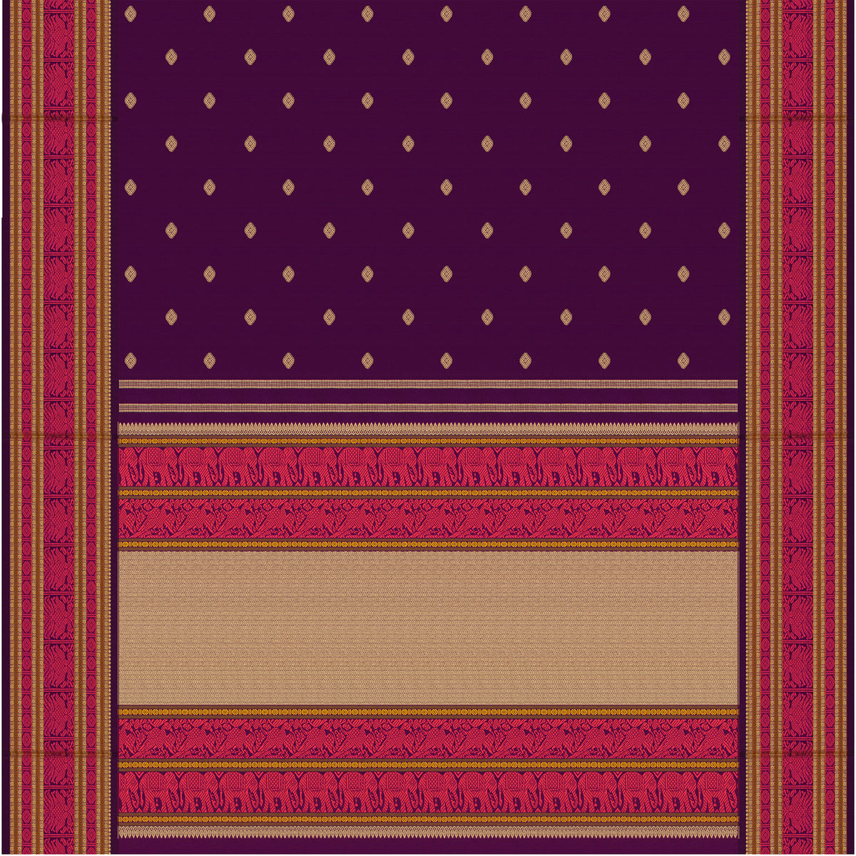 Kanakavalli Kanjivaram Silk Sari 25-040-HS001-09058 - Full View