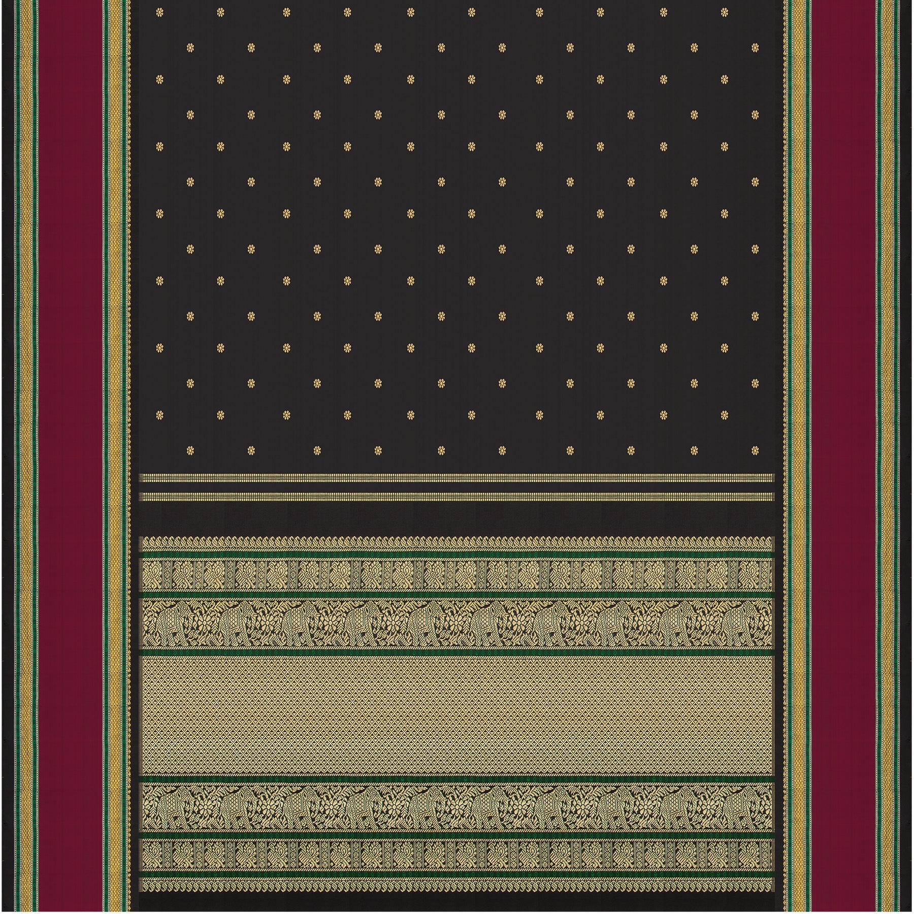 Kanakavalli Kanjivaram Silk Sari 25-040-HS001-09118 - Full View