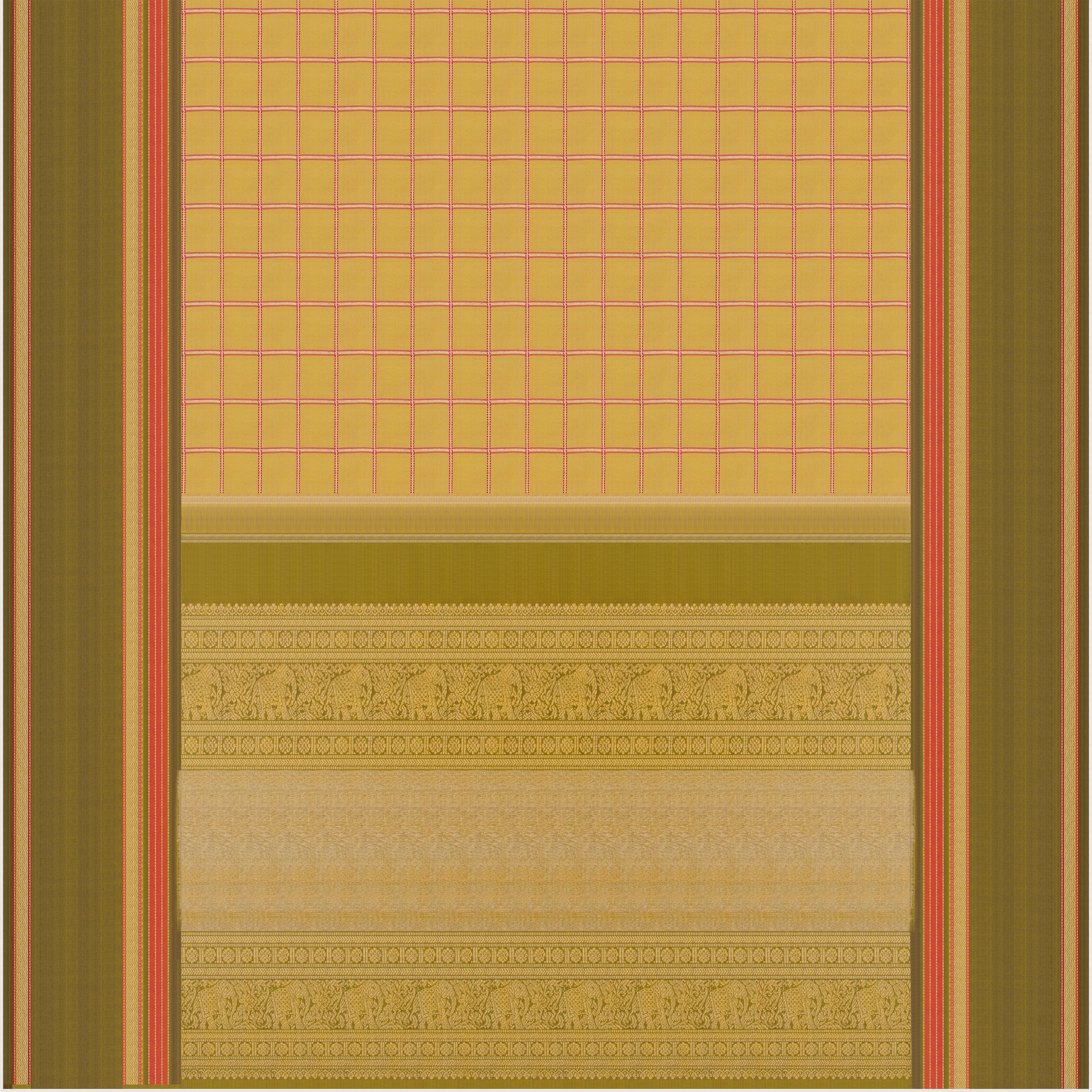 Kanakavalli Kanjivaram Silk Sari 25-040-HS001-09124 - Full View