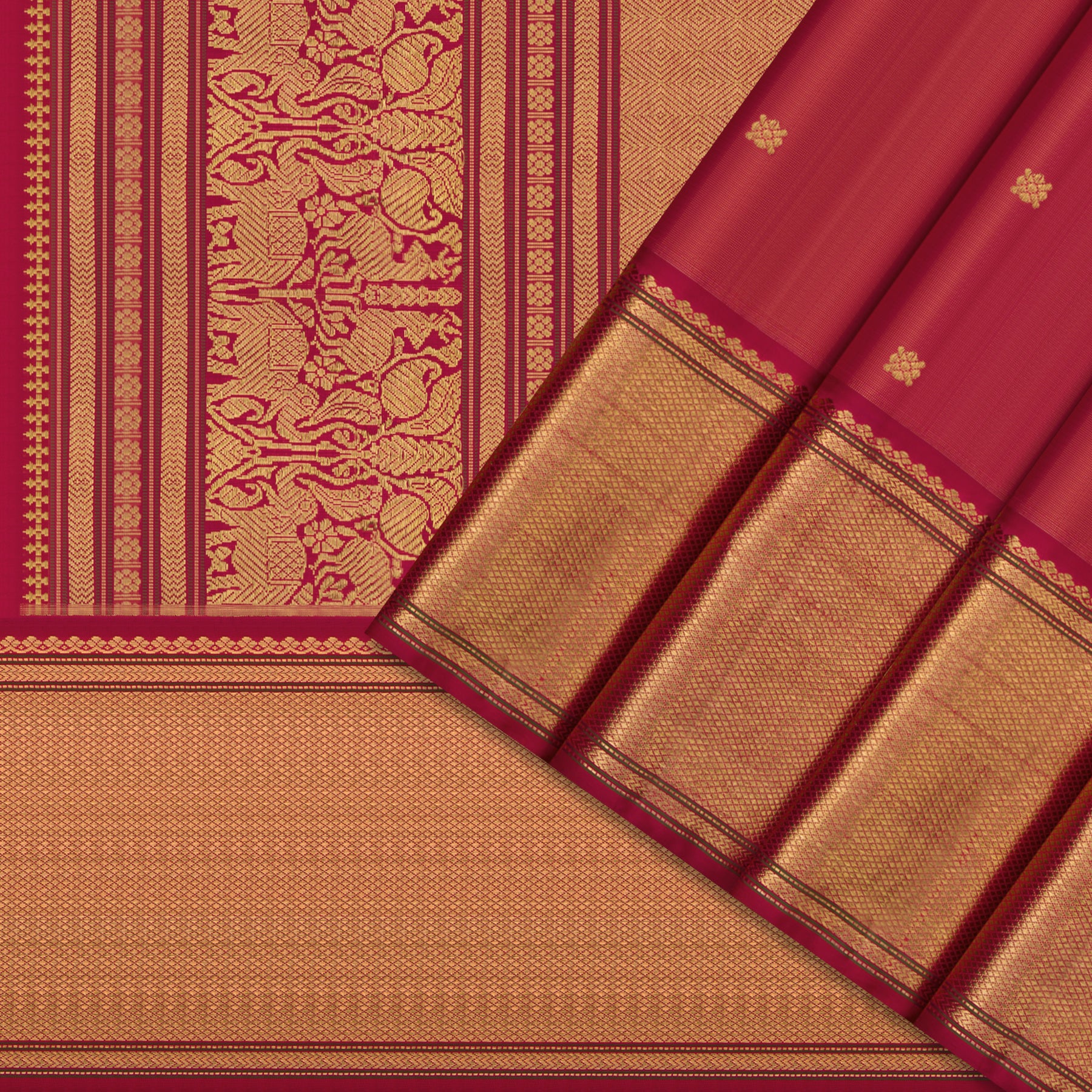 Kanakavalli Kanjivaram Silk Sari 25-040-HS001-09156 - Cover View