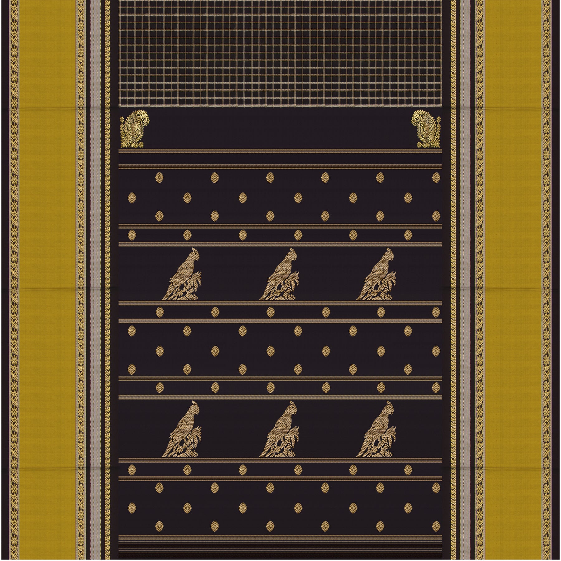 Kanakavalli Kanjivaram Silk Sari 25-040-HS001-09158 - Full View