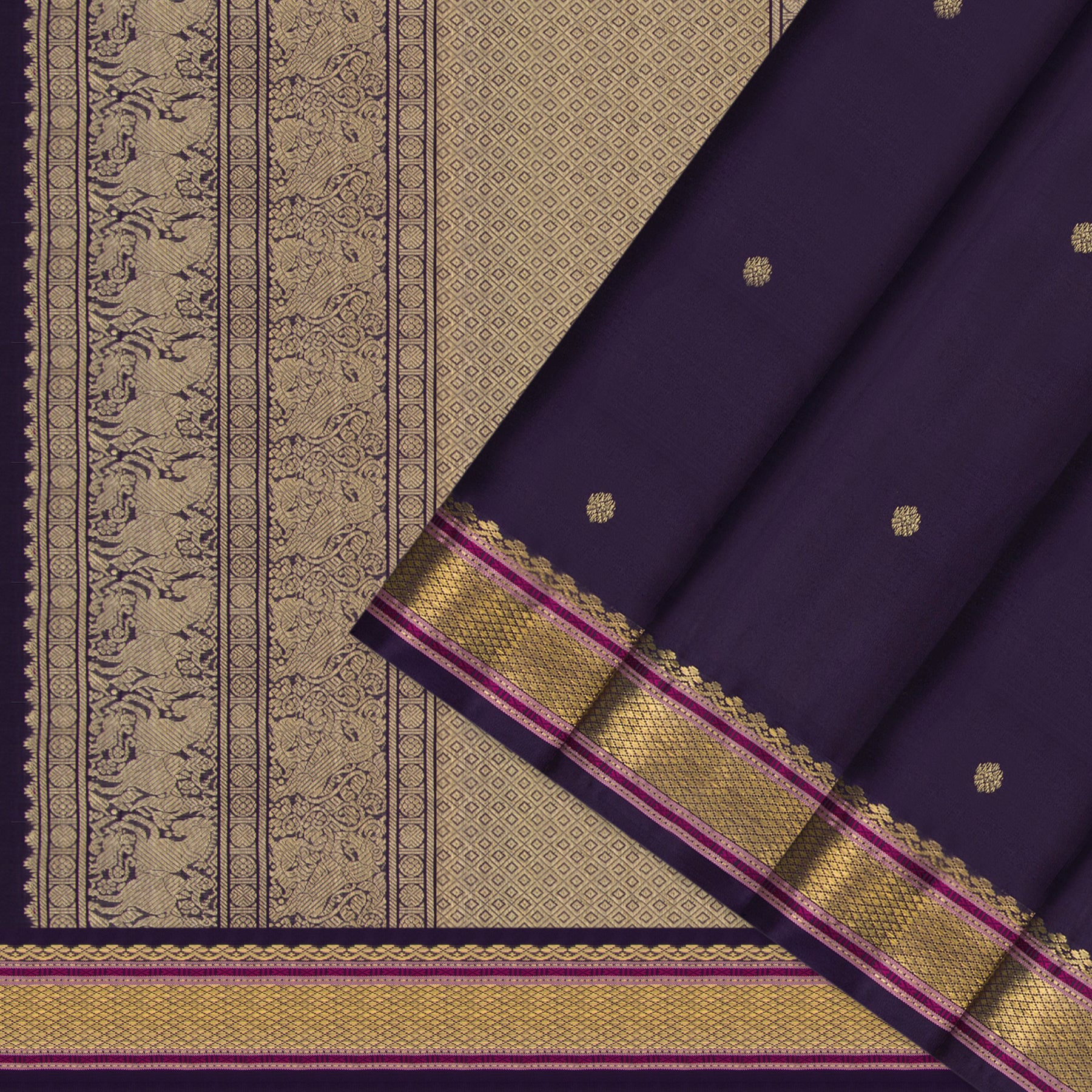 Kanakavalli Kanjivaram Silk Sari 25-040-HS001-10809 - Cover View