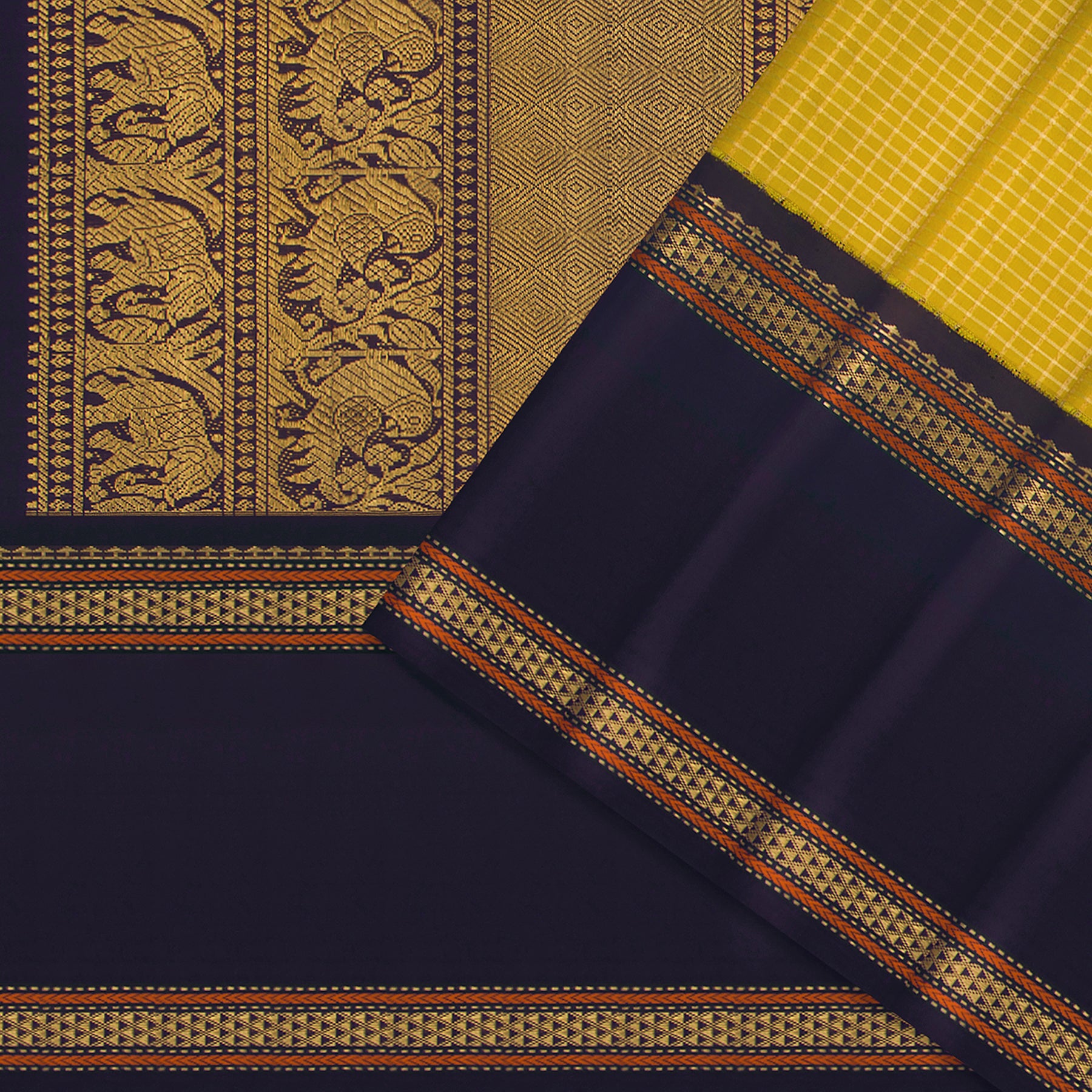 Kanakavalli Kanjivaram Silk Sari 25-041-HS001-00244 - Cover View