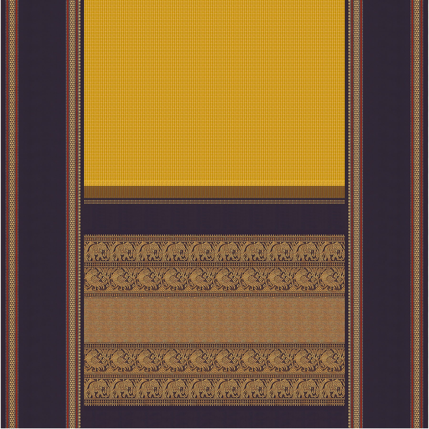 Kanakavalli Kanjivaram Silk Sari 25-041-HS001-00244 - Full View