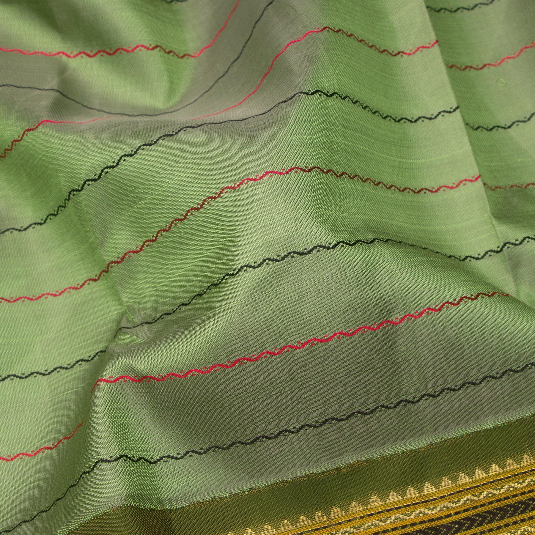 Kanakavalli Kanjivaram Silk Sari 25-041-HS001-01254 - Fabric View