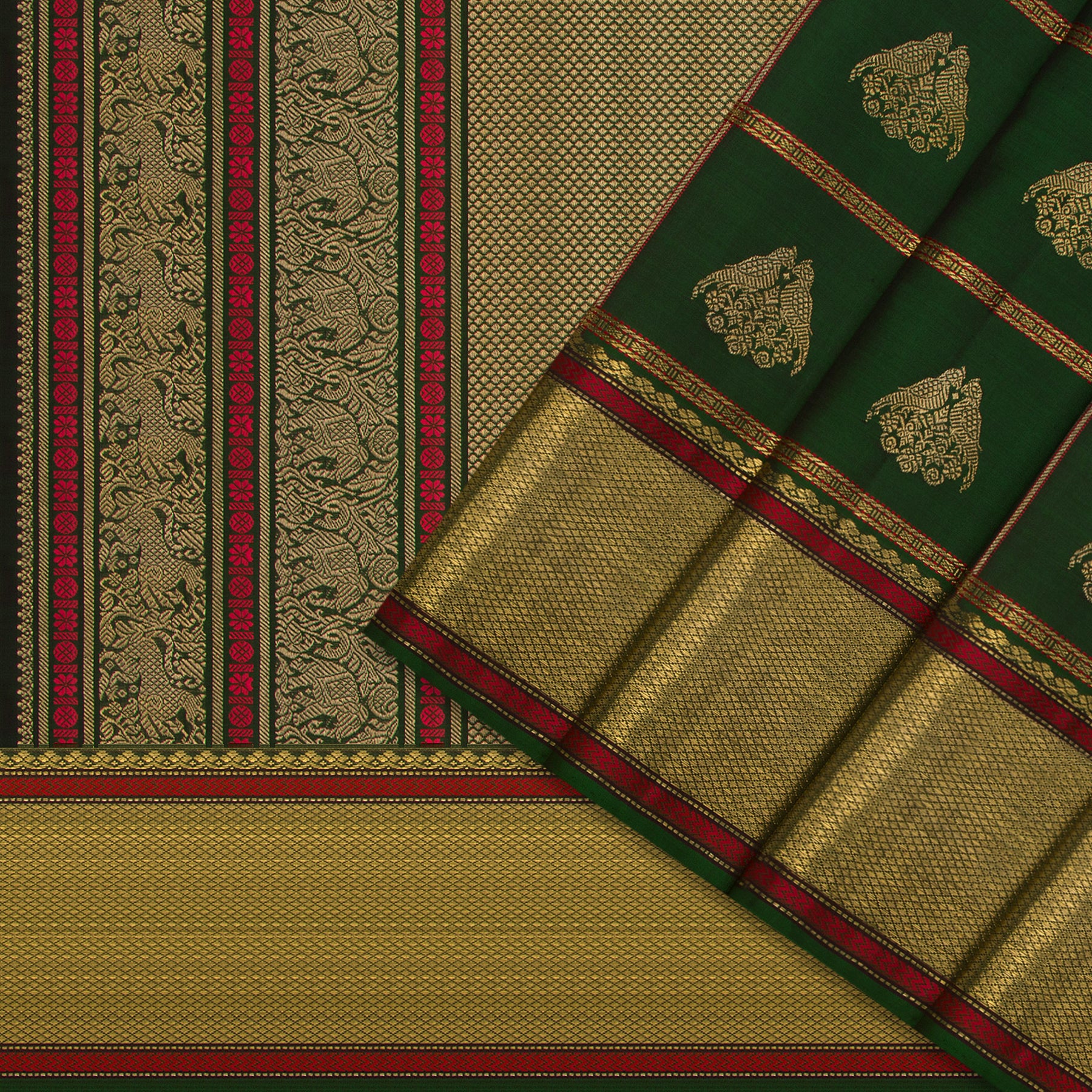 Kanakavalli Kanjivaram Silk Sari 25-041-HS001-04149 - Cover View