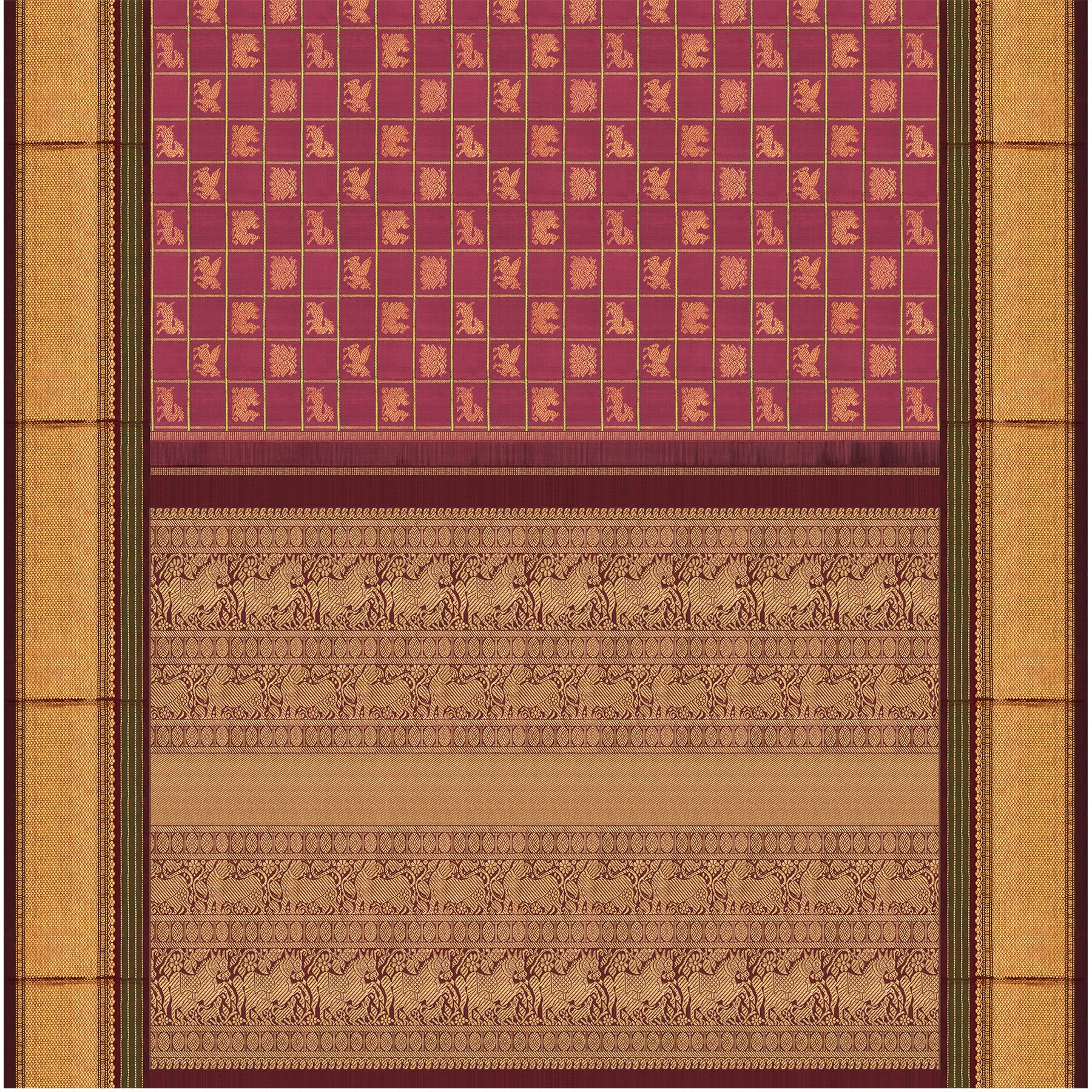 Kanakavalli Kanjivaram Silk Sari 25-041-HS001-04153 - Full View