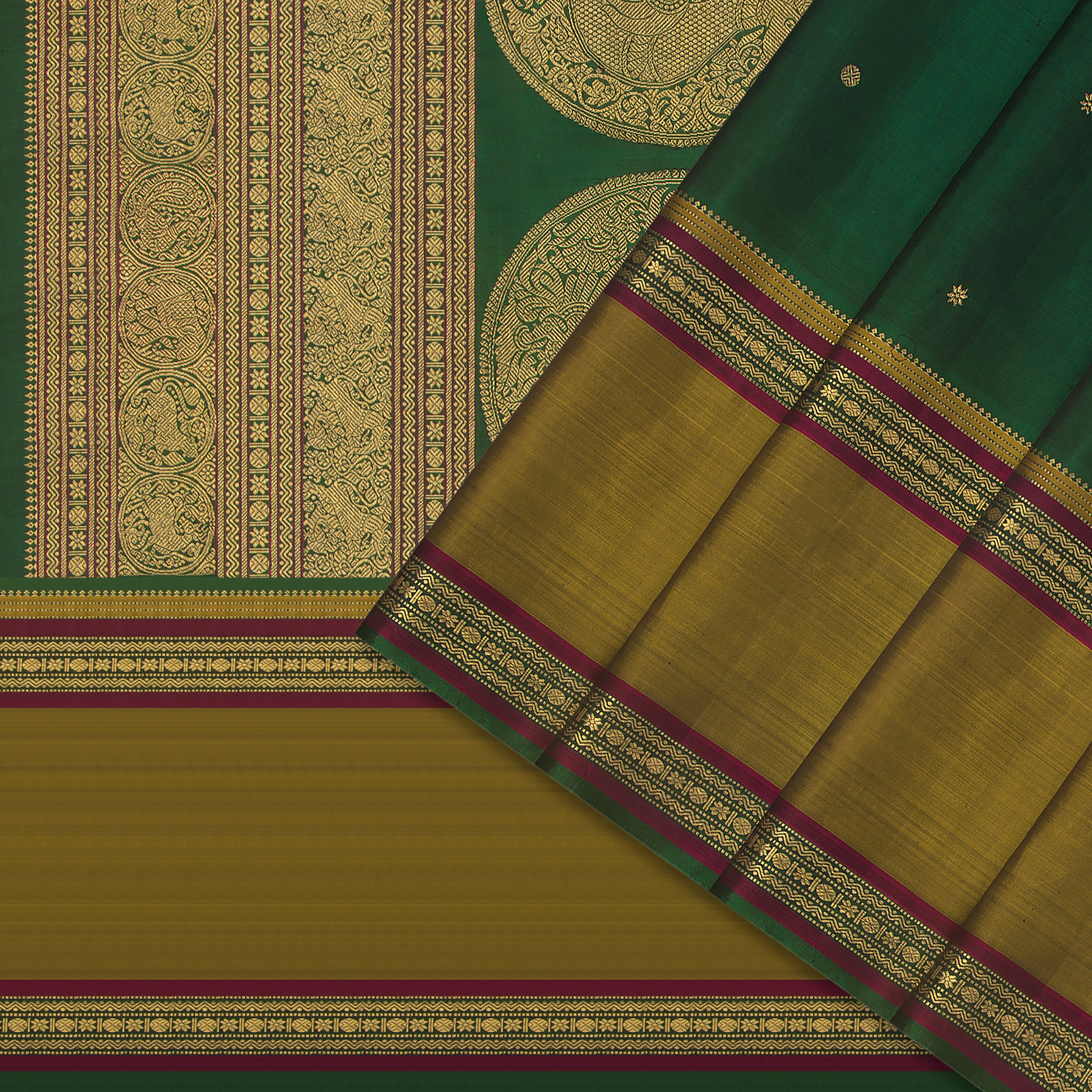 Kanakavalli Kanjivaram Silk Sari 25-041-HS001-04158 - Cover View