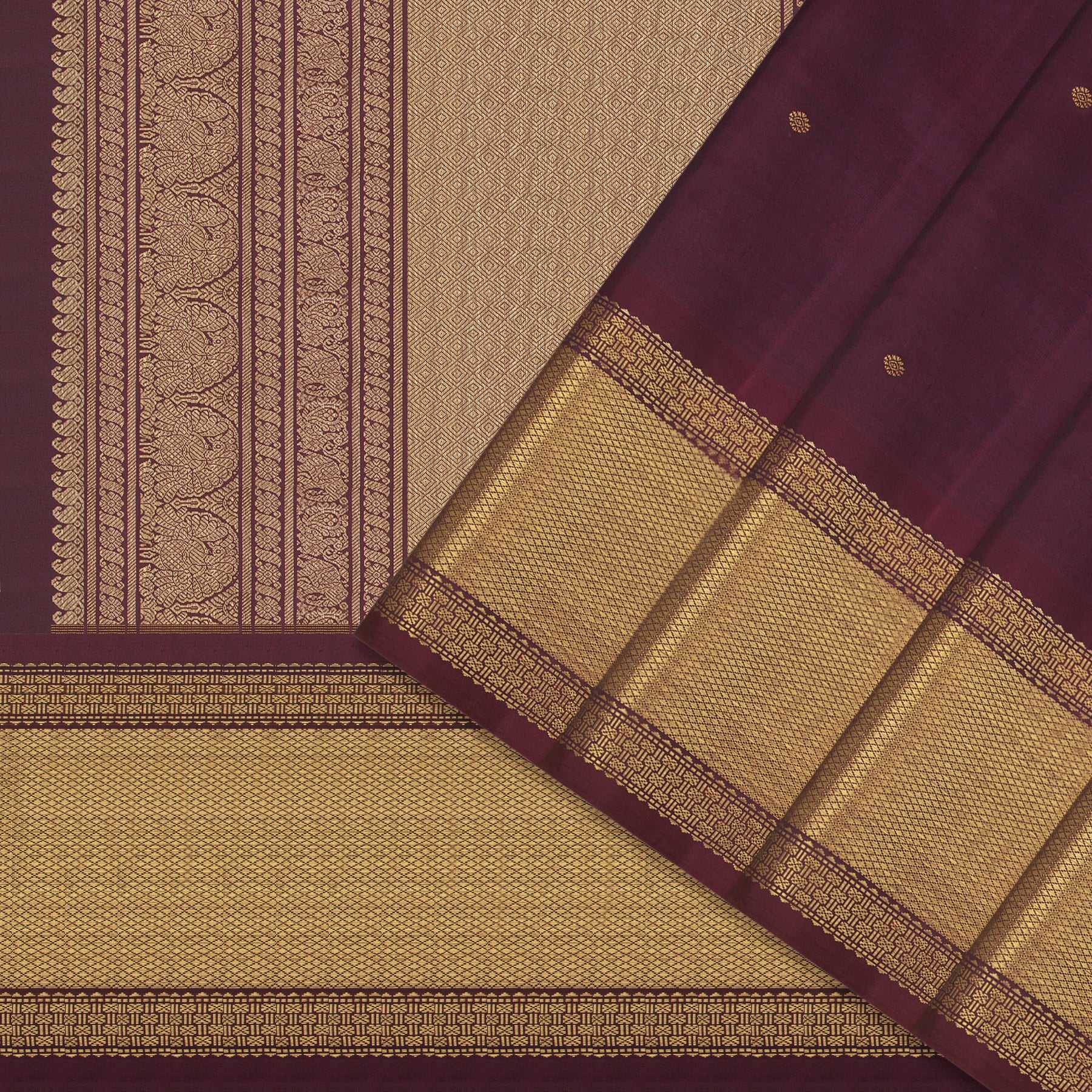 Kanakavalli Kanjivaram Silk Sari 25-041-HS001-04923 - Cover View