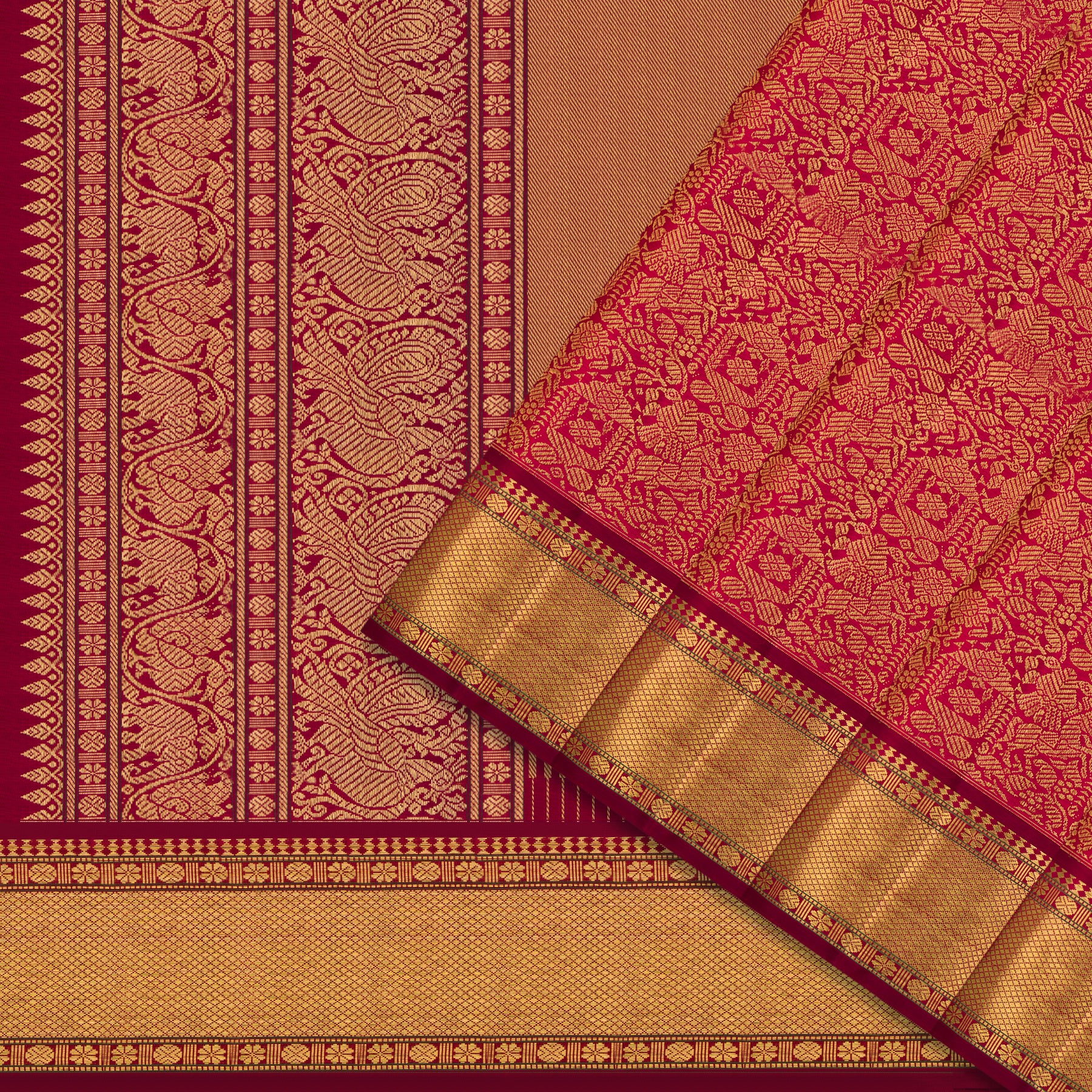 Kanakavalli Kanjivaram Silk Sari 25-041-HS001-05888 - Cover View