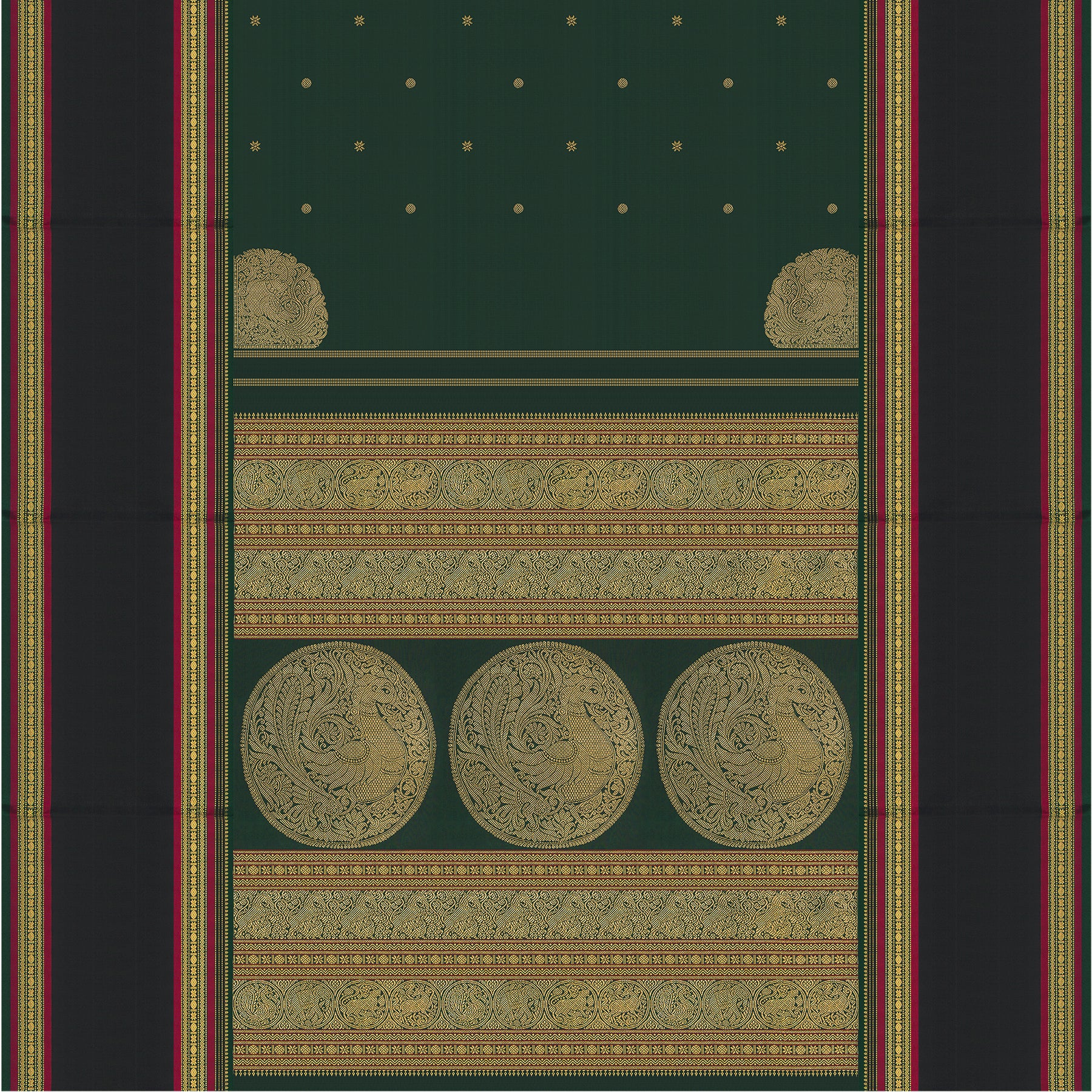 Kanakavalli Kanjivaram Silk Sari 25-041-HS001-05893 - Full View