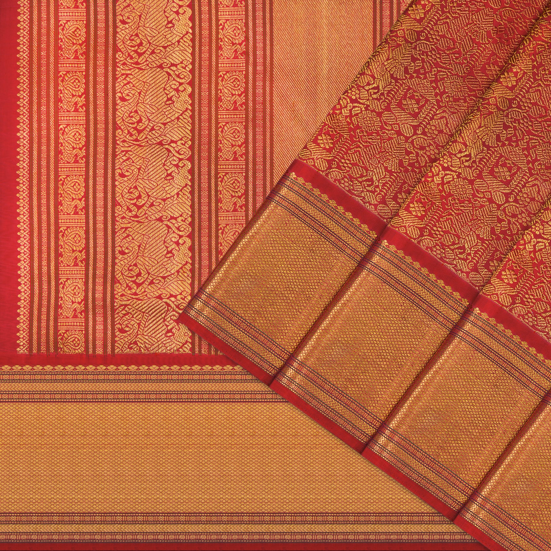 Kanakavalli Kanjivaram Silk Sari 25-041-HS001-06577 - Cover View