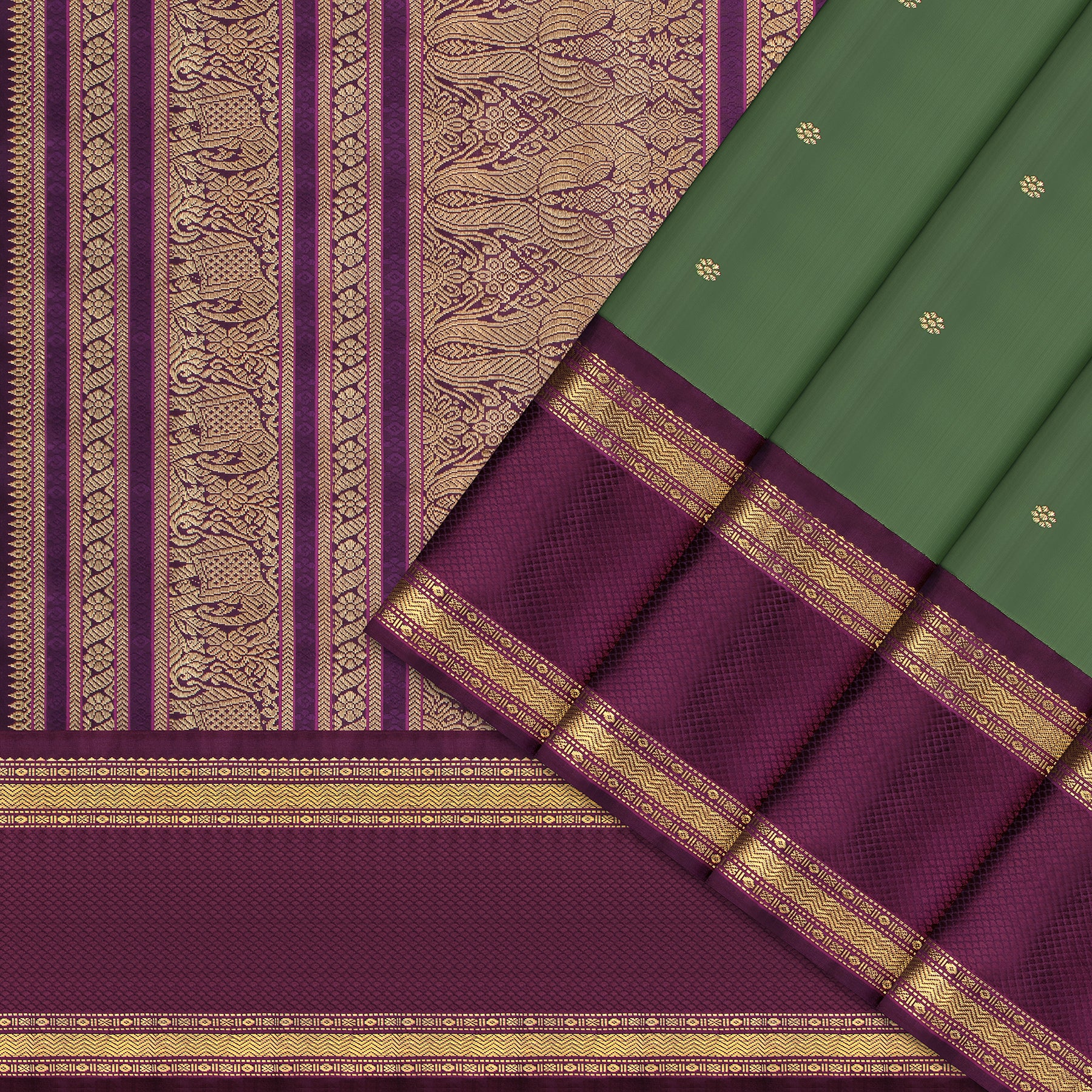 Kanakavalli Kanjivaram Silk Sari 25-041-HS001-08030 - Cover View