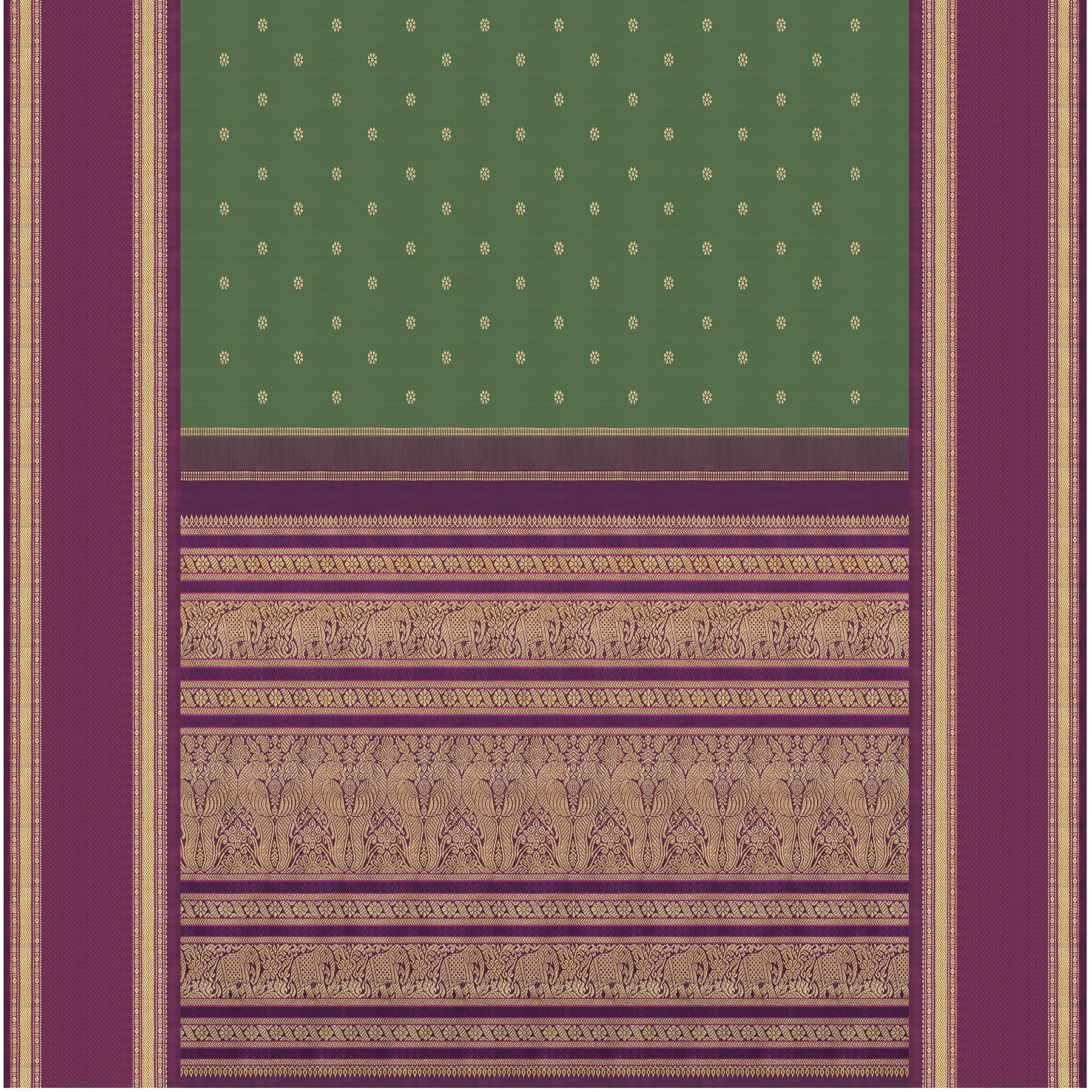 Kanakavalli Kanjivaram Silk Sari 25-041-HS001-08030 - Full View