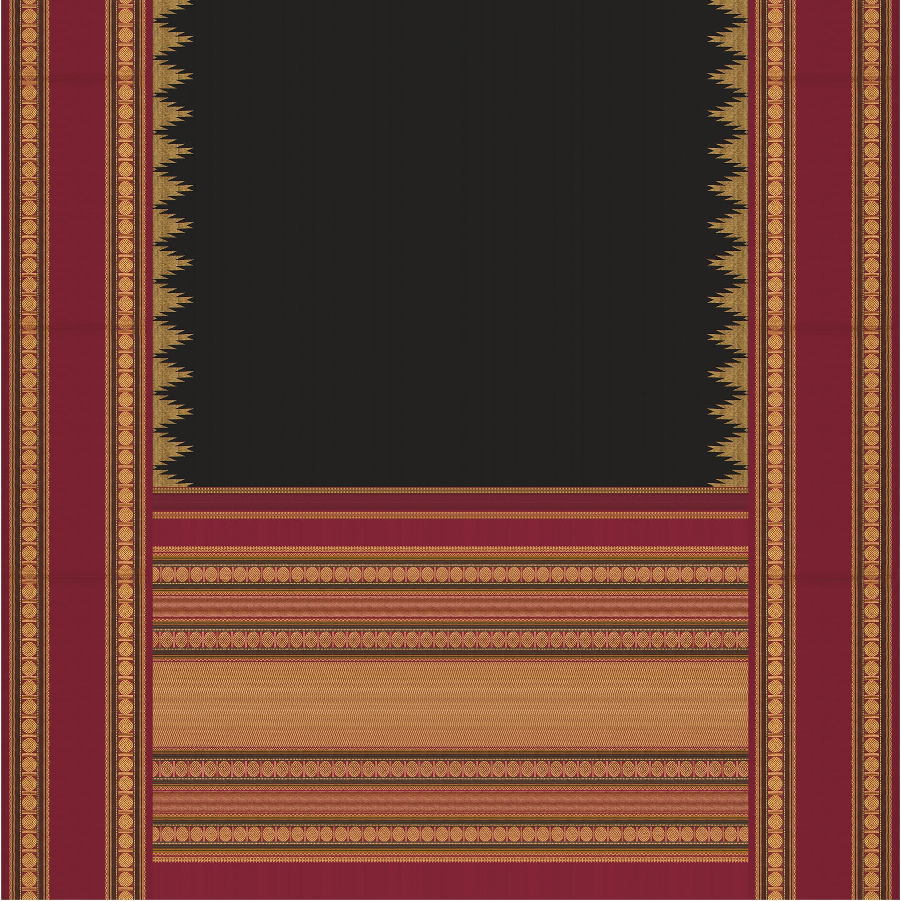 Kanakavalli Kanjivaram Silk Sari 25-041-HS001-09185 - Full View