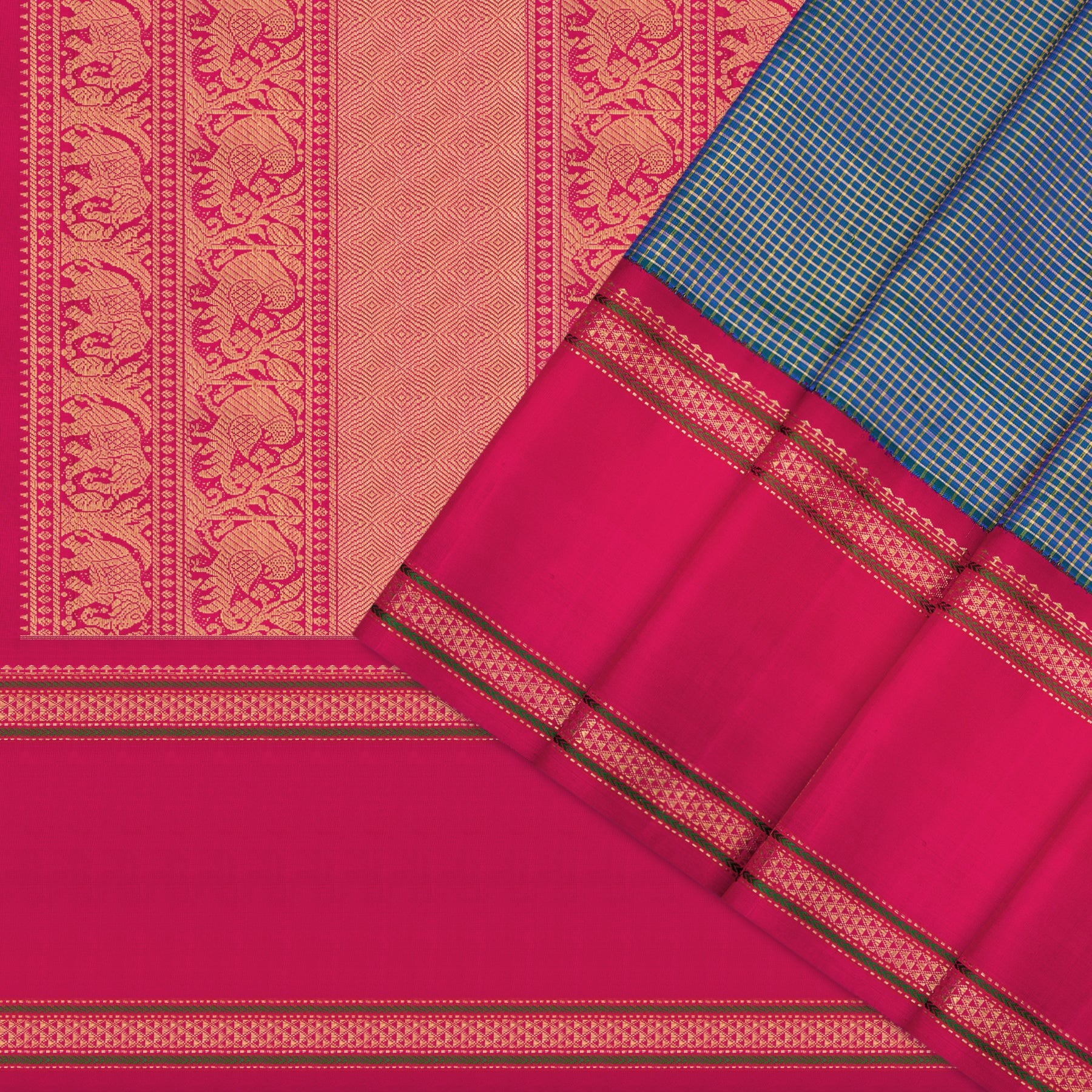 Kanakavalli Kanjivaram Silk Sari 25-041-HS001-09198 - Cover View