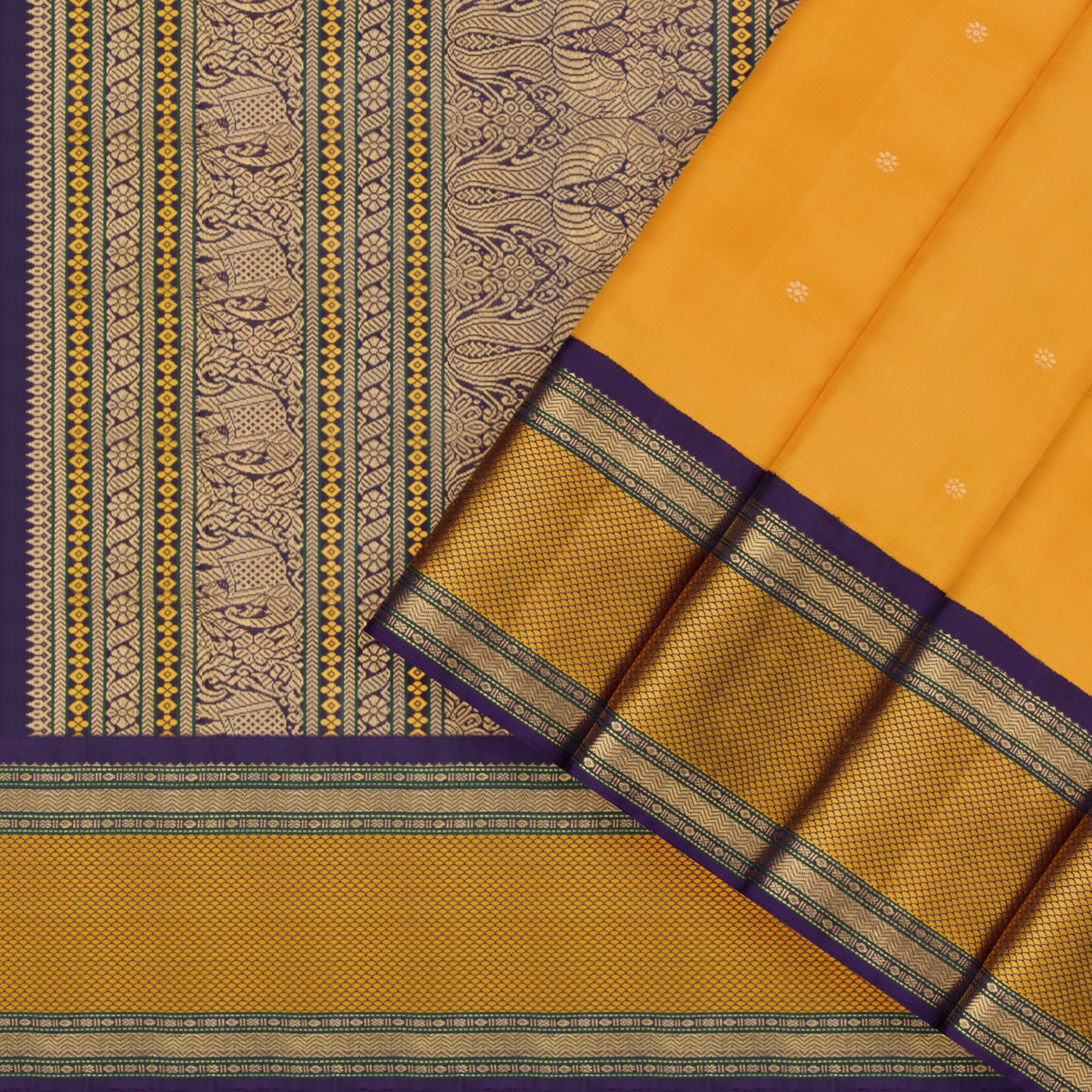 Kanakavalli Kanjivaram Silk Sari 25-041-HS001-09200 - Cover View
