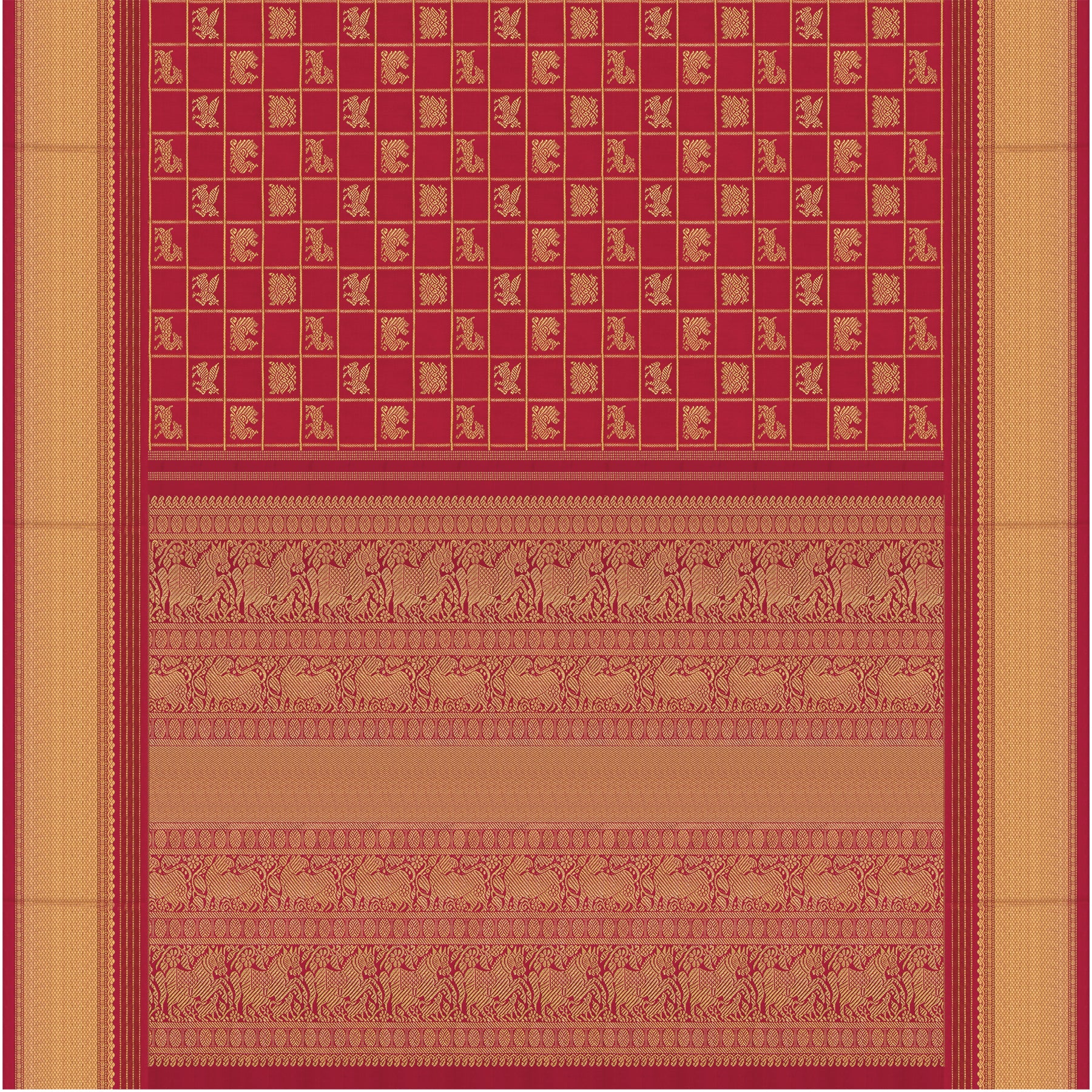Kanakavalli Kanjivaram Silk Sari 25-041-HS001-10832 - Full View