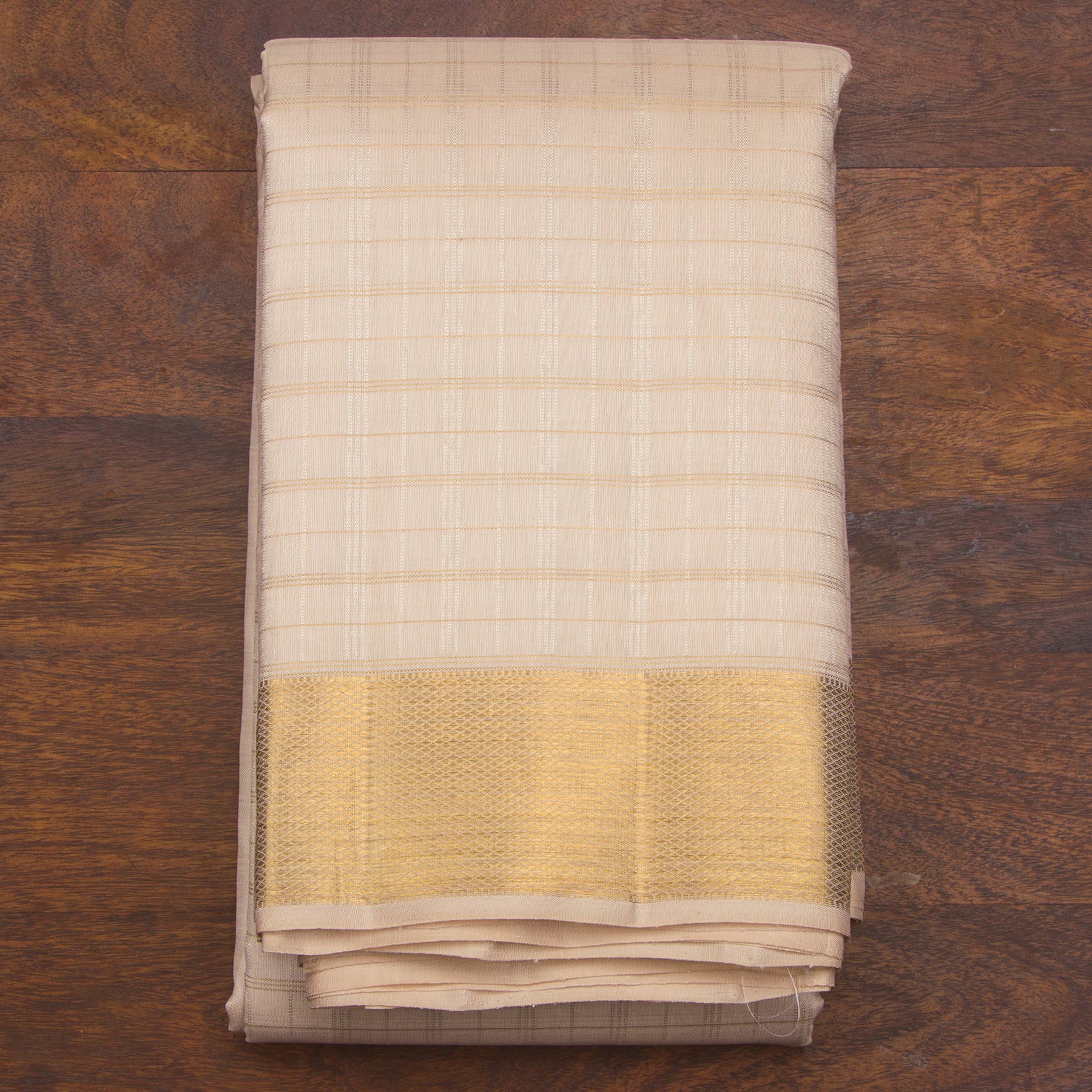Kanakavalli Kanjivaram Silk Angavastram CO-ORD 25-109-AF001-03529 - Folded View