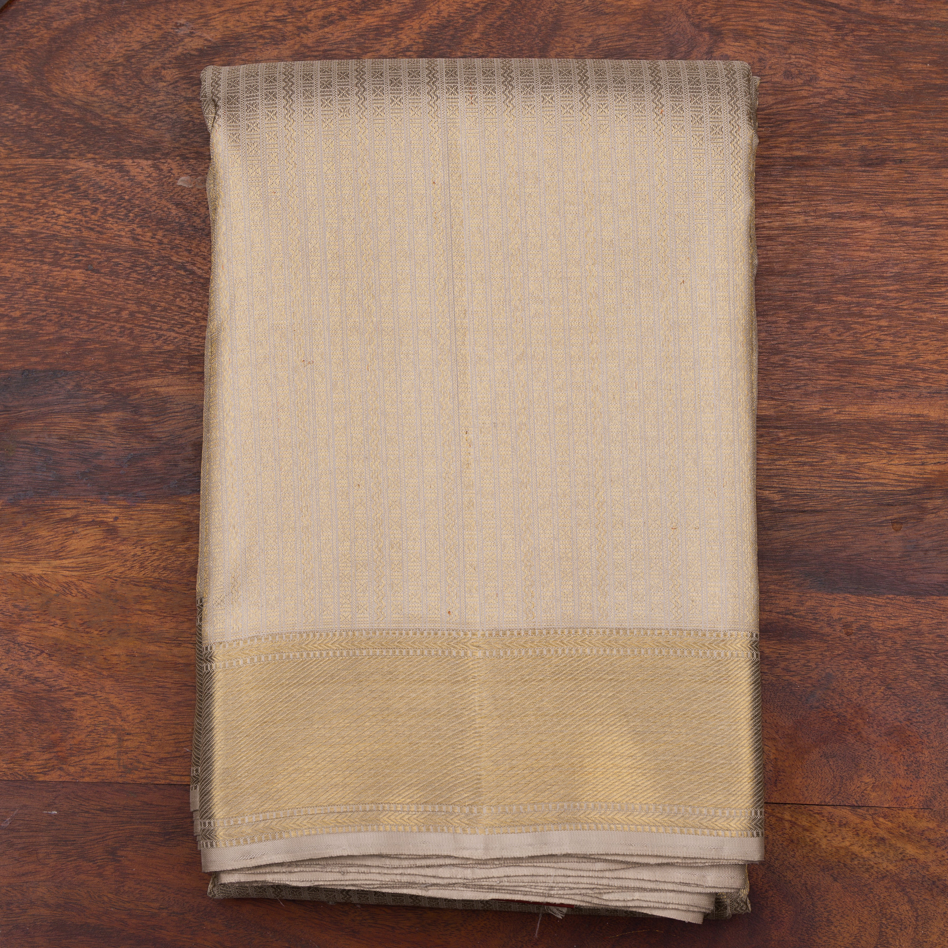 Kanakavalli Kanjivaram Silk Angavastram CO-ORD 25-109-AF001-04942 - Folded View