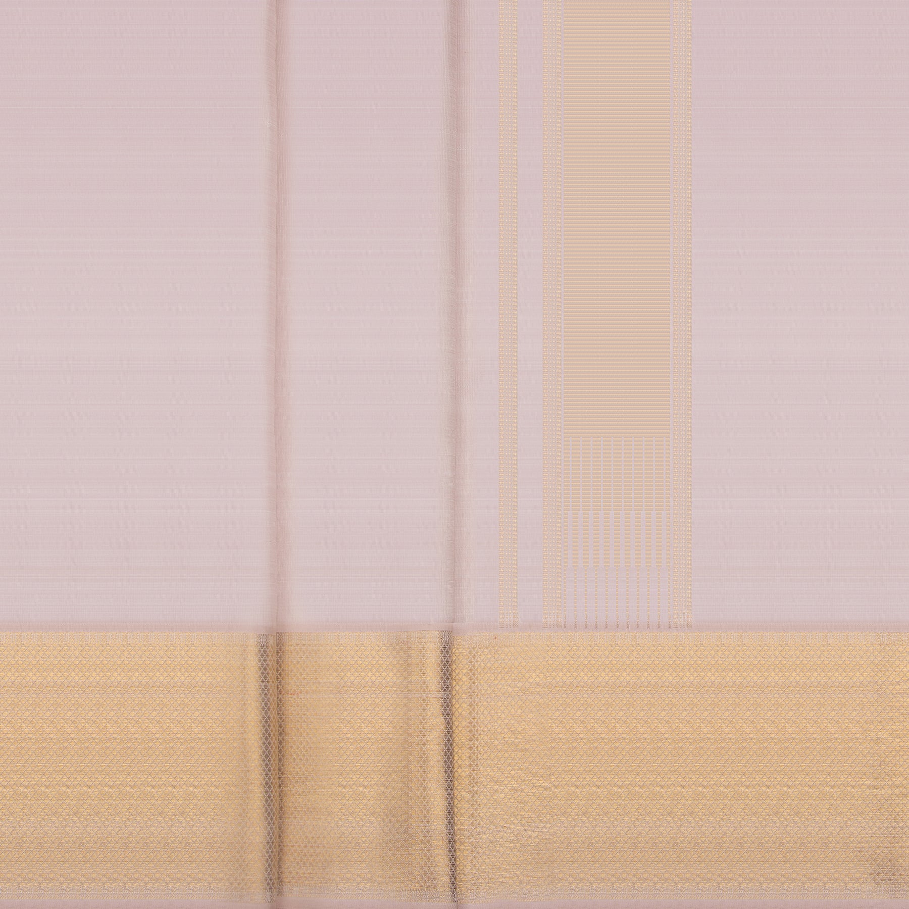 Kanakavalli Kanjivaram Silk Angavastram CO-ORD 25-109-AF001-04958 - Double Pleated View