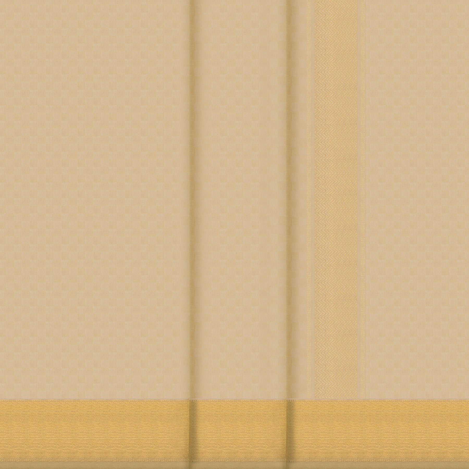 Kanakavalli Kanjivaram Silk Angavastram CO-ORD 25-109-AF001-05432 - Double Pleated View