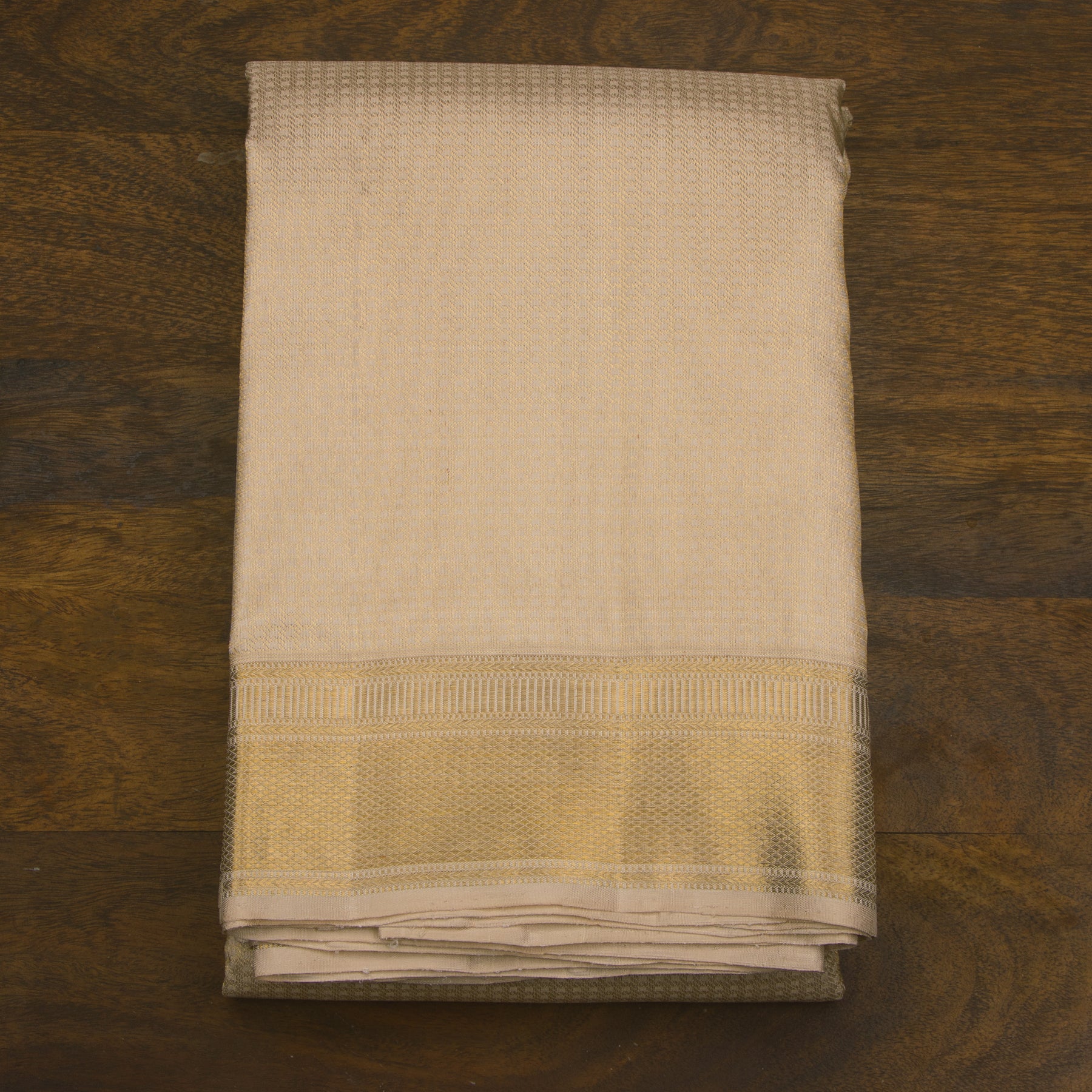 Kanakavalli Kanjivaram Silk Angavastram CO-ORD 25-109-AF001-05917 - Folded View