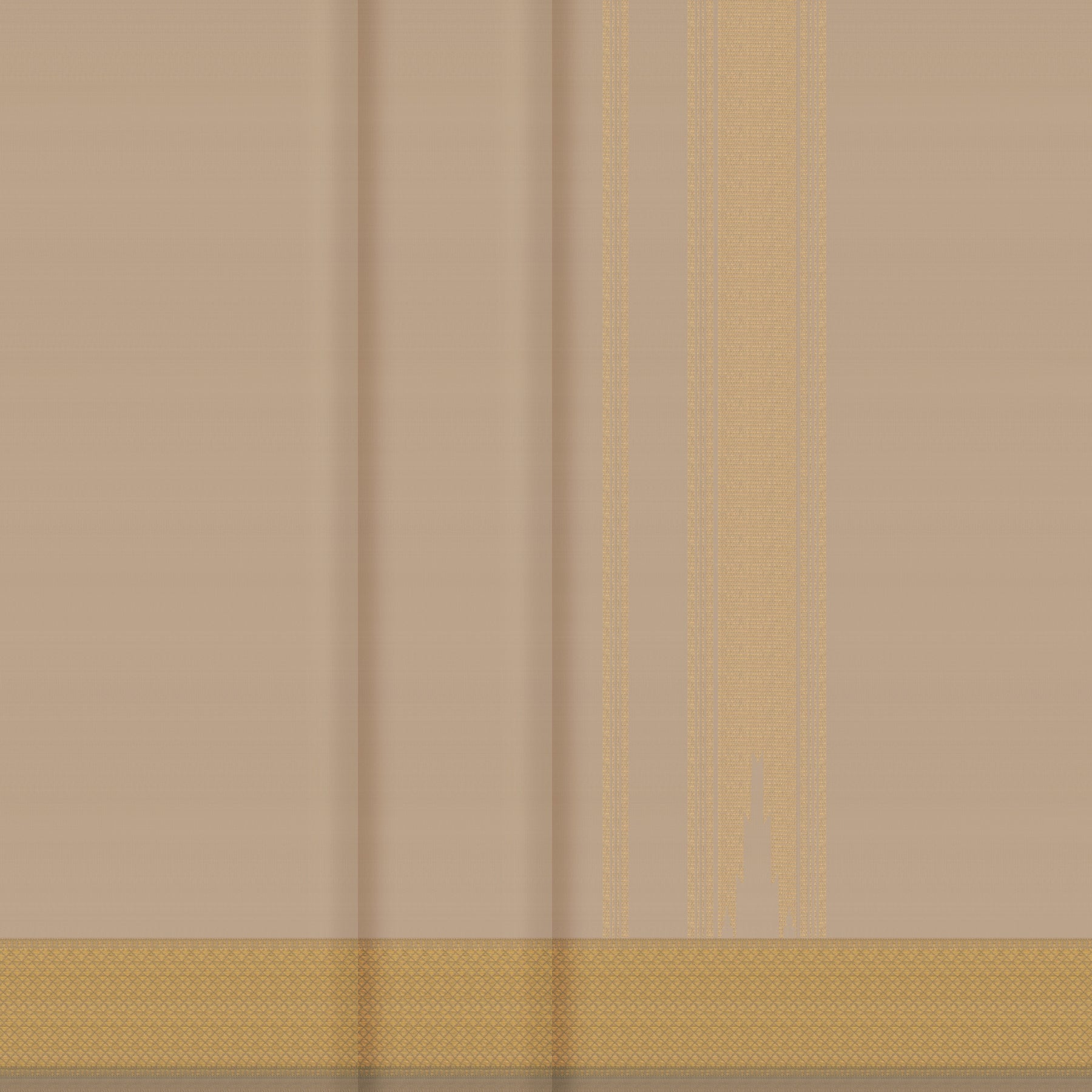 Kanakavalli Kanjivaram Silk Angavastram CO-ORD 25-109-AF001-05924 - Double Pleated View