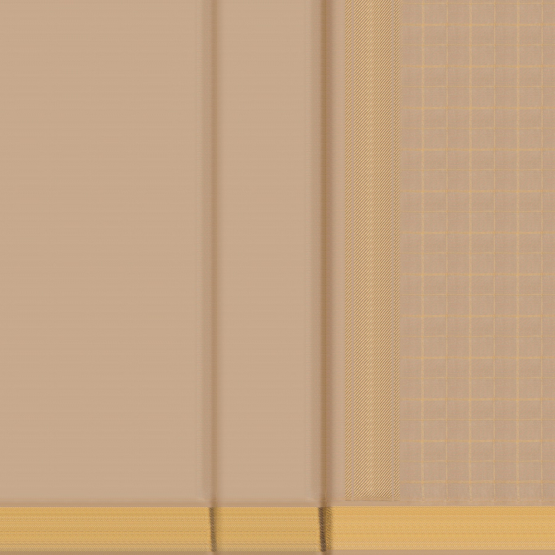 Kanakavalli Kanjivaram Silk Angavastram CO-ORD 25-109-AF001-09698 - Double Pleated View