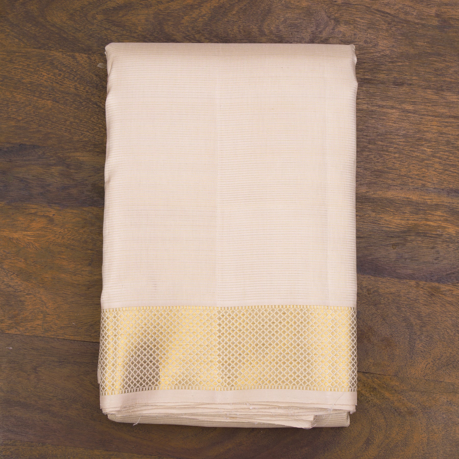 Kanakavalli Kanjivaram Silk Angavastram CO-ORD 25-109-AF001-09700 - Folded View