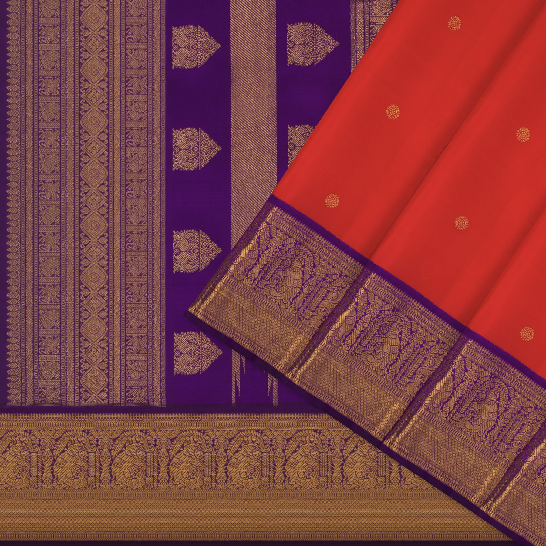 Kanakavalli Kanjivaram Silk Sari 25-109-HS001-03524 - Cover View