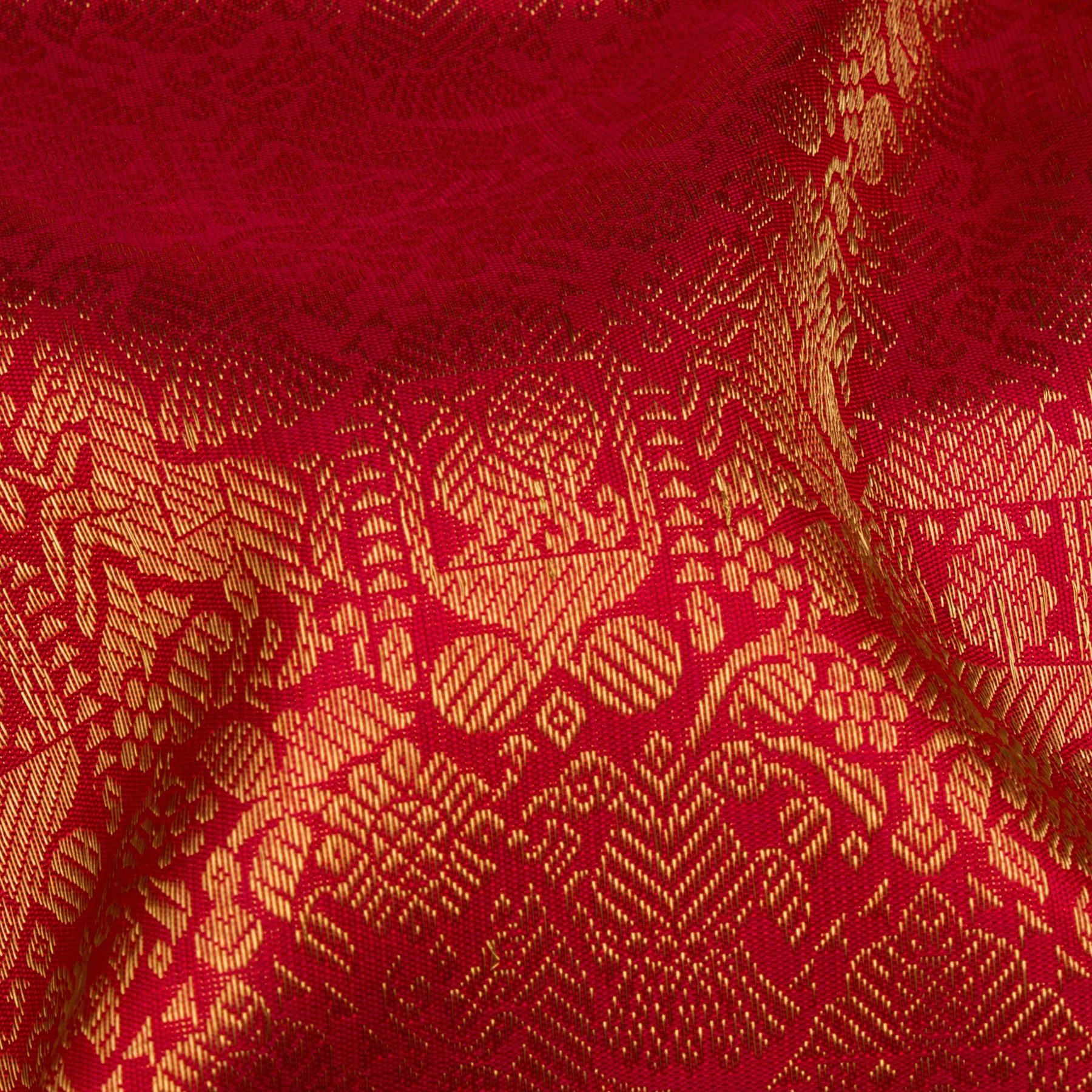 Kanakavalli Kanjivaram Silk Sari 25-109-HS001-09573 - Fabric View