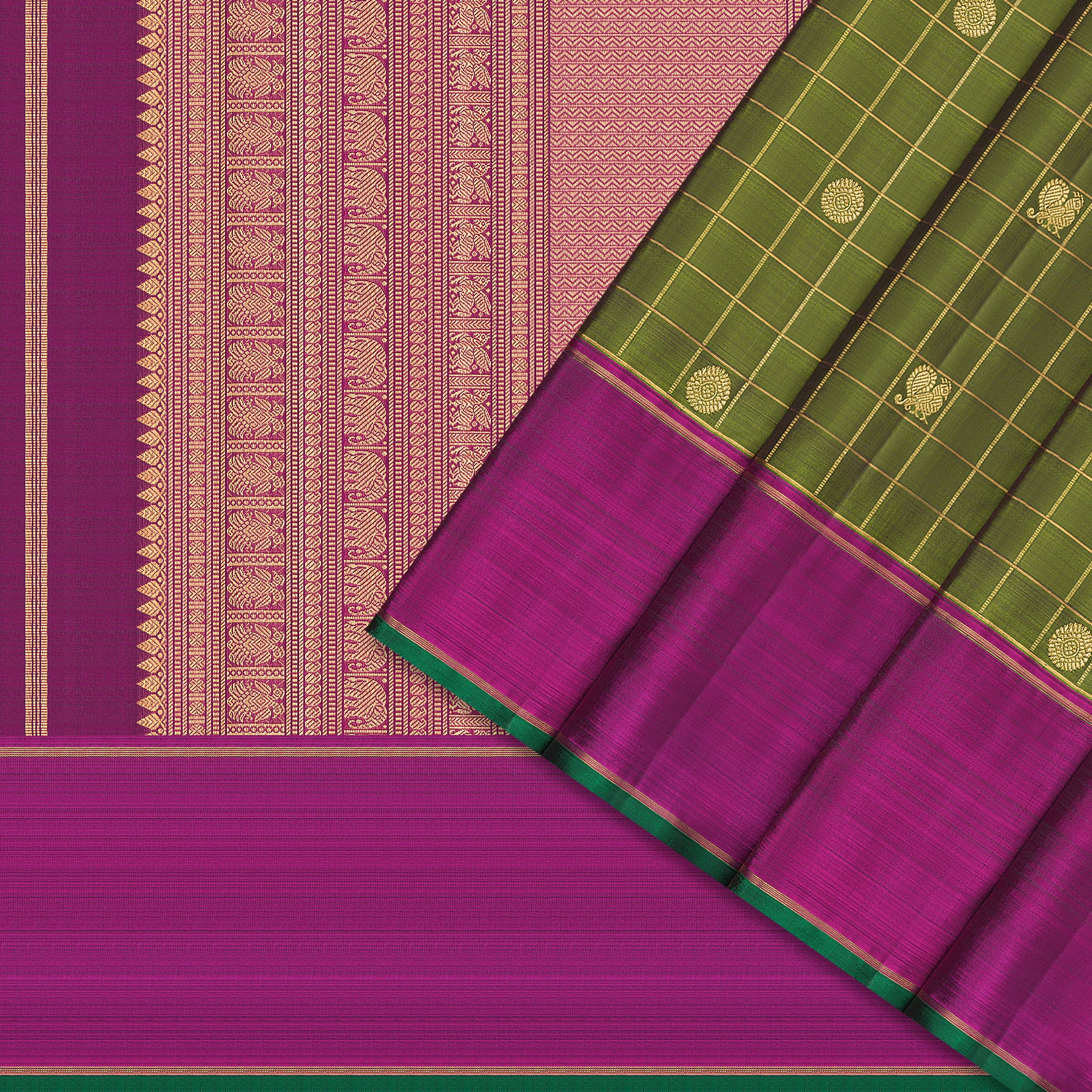Kanakavalli Kanjivaram Silk Sari 25-109-HS001-09609 - Cover View