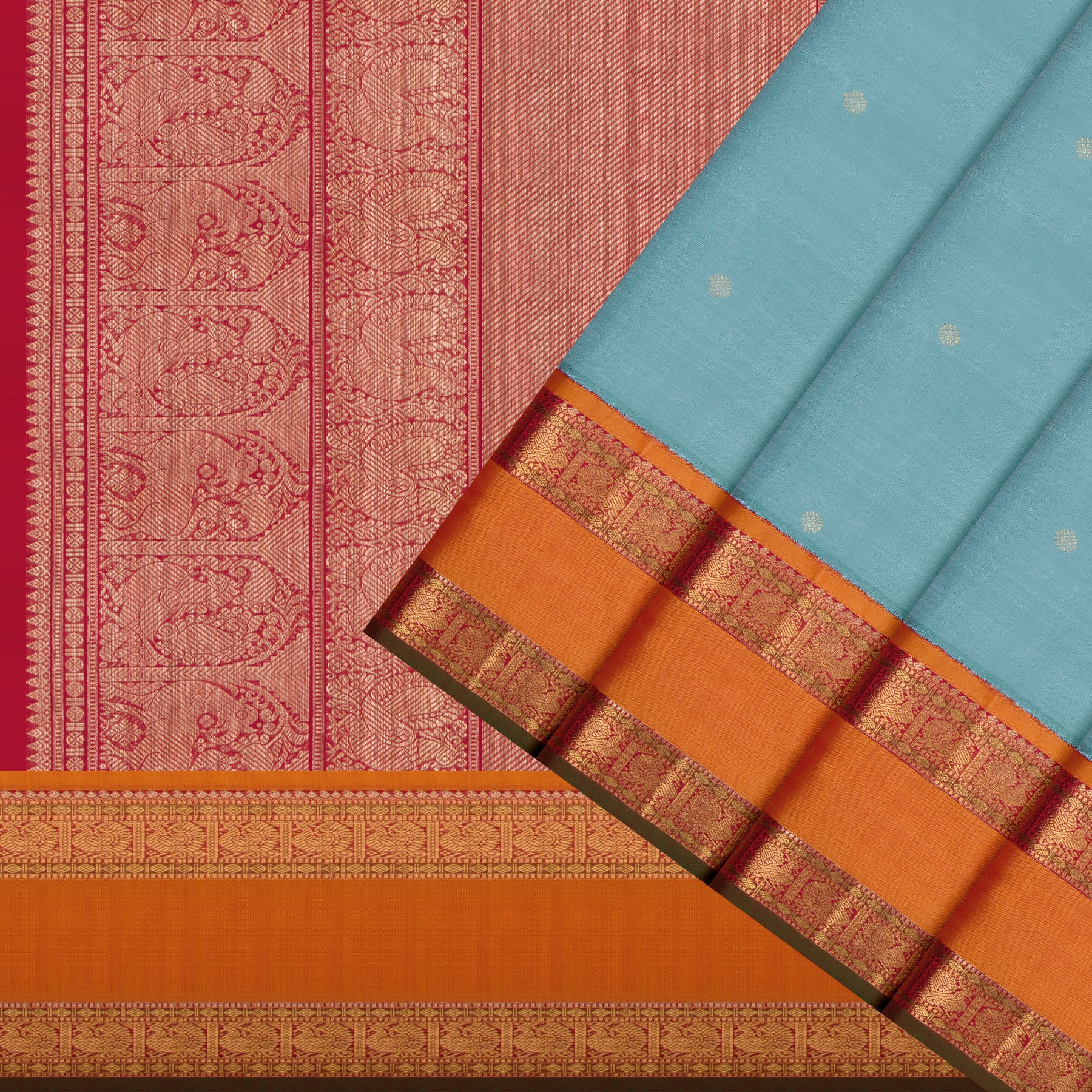 Kanakavalli Kanjivaram Silk Sari 25-109-HS001-09615 - Cover View